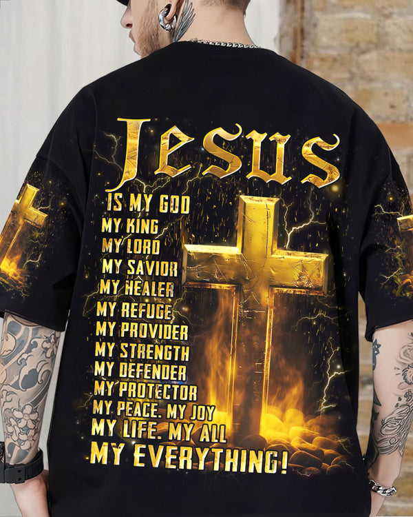 Jesus Is My God Men's All Over Print Shirt - Yhhn1405244