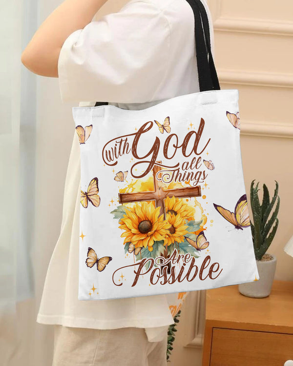 With God All Things Are Possible Tote Bag - Tytd30062313