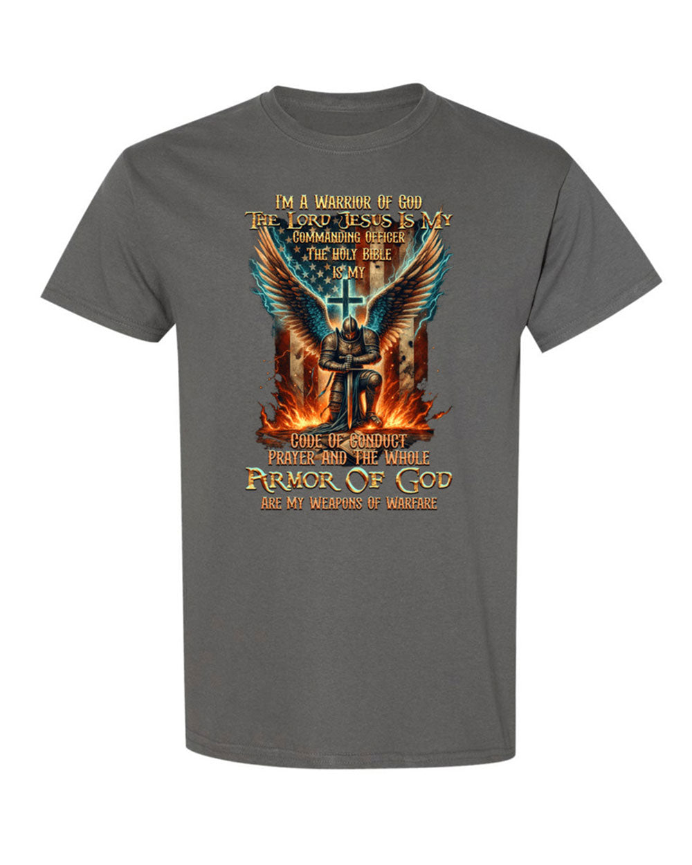 I'm A Warrior Of God Cotton Shirt - Tytd041123