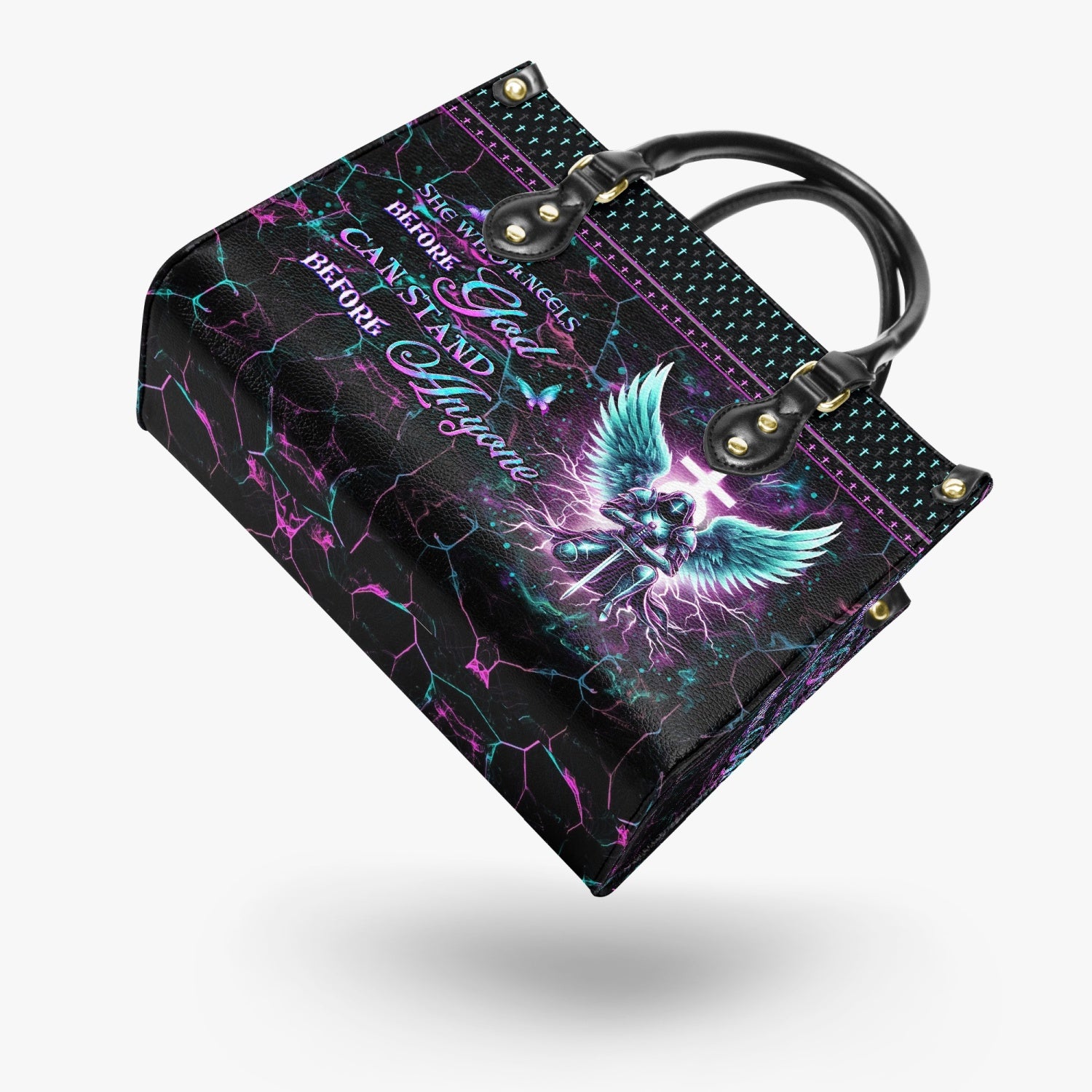 She Who Kneels Before God Leather Handbag - Yhdu2603243
