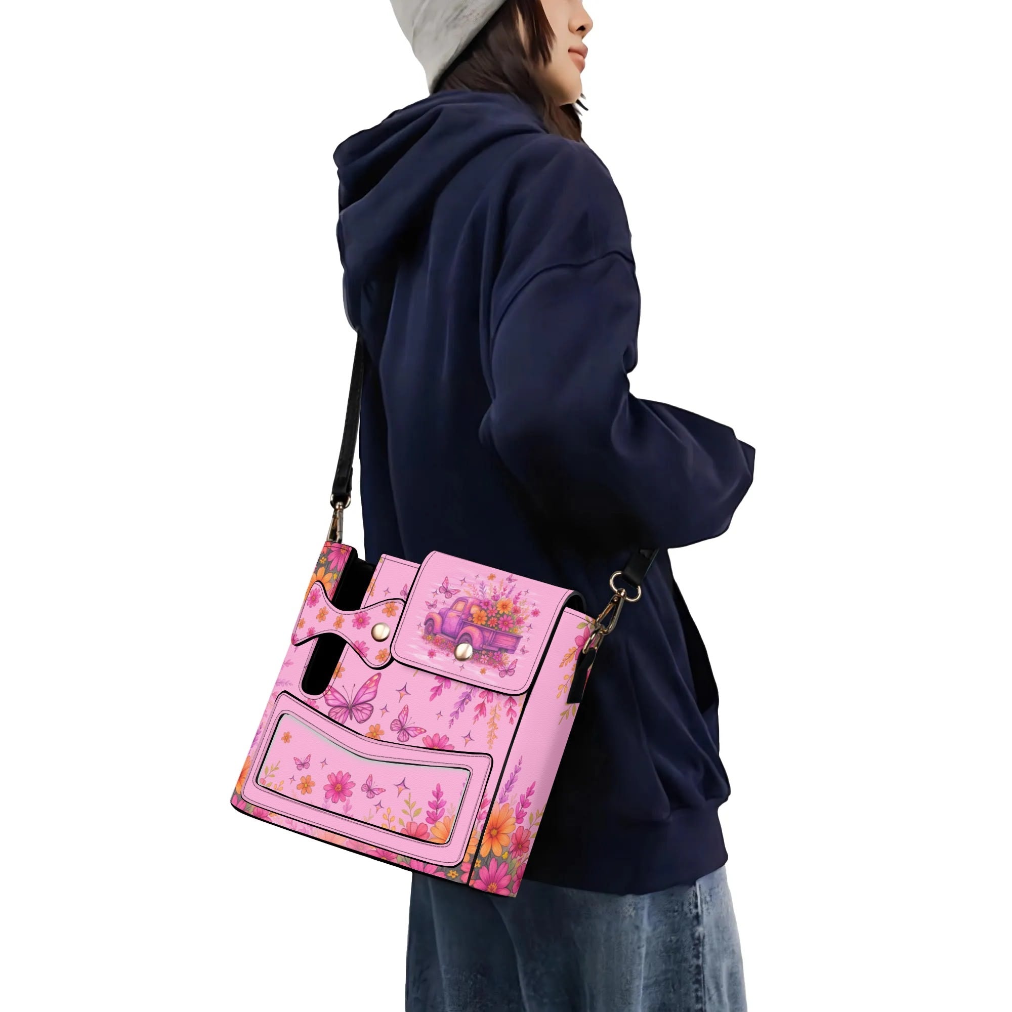Running Against The Wind Truck Leather Tumbler Storage Bag - Tlno0608254