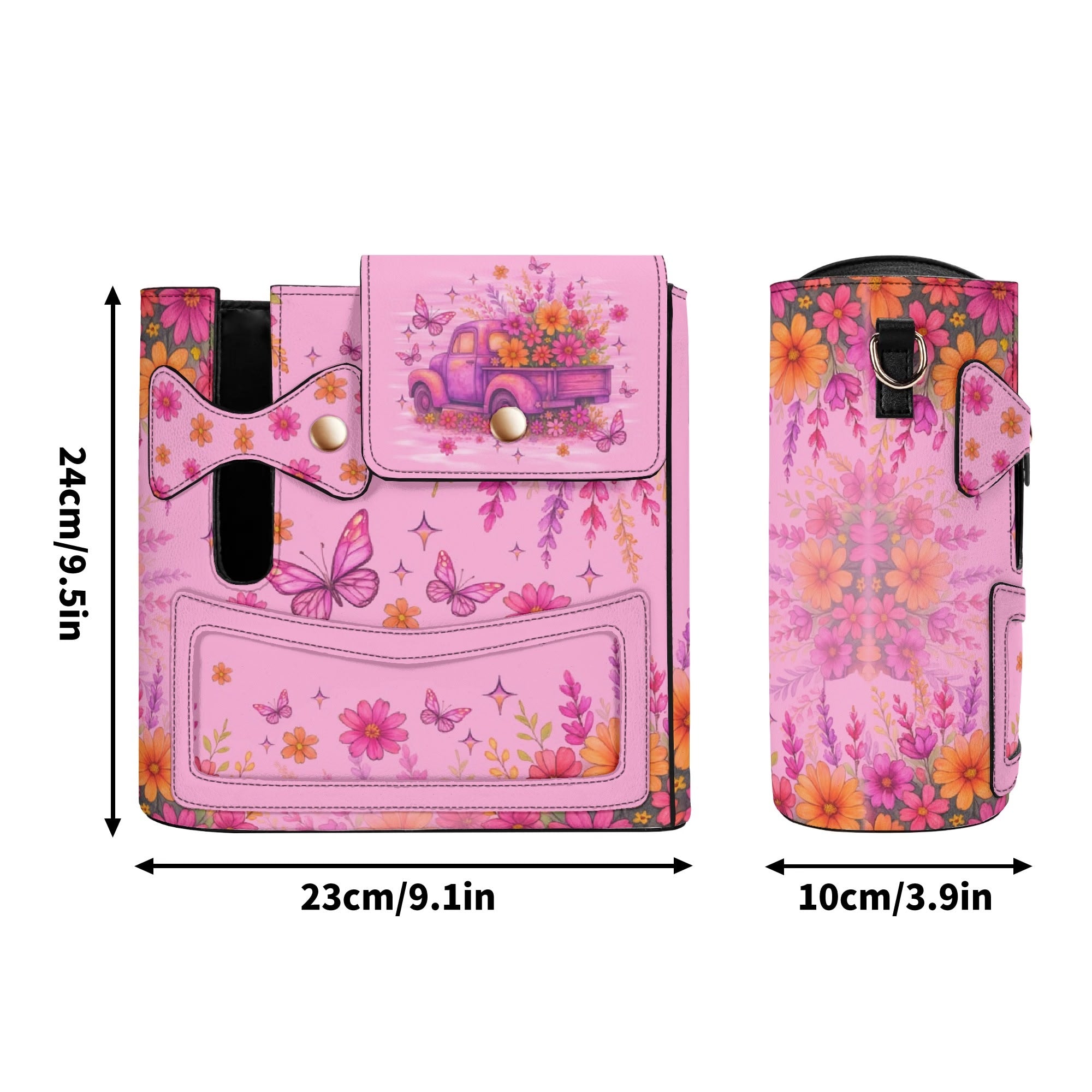 Running Against The Wind Truck Leather Tumbler Storage Bag - Tlno0608254