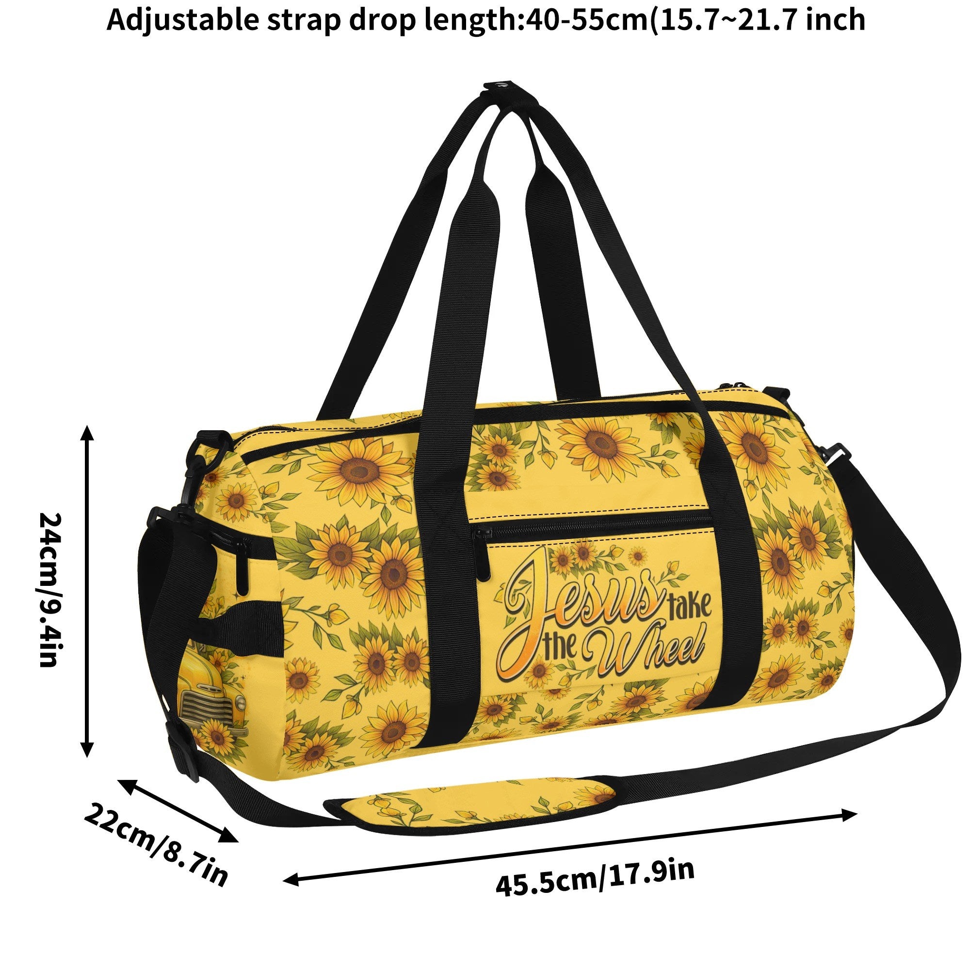 Jesus Take The Wheel Sunflower Travelling Bag - Tytd2008254