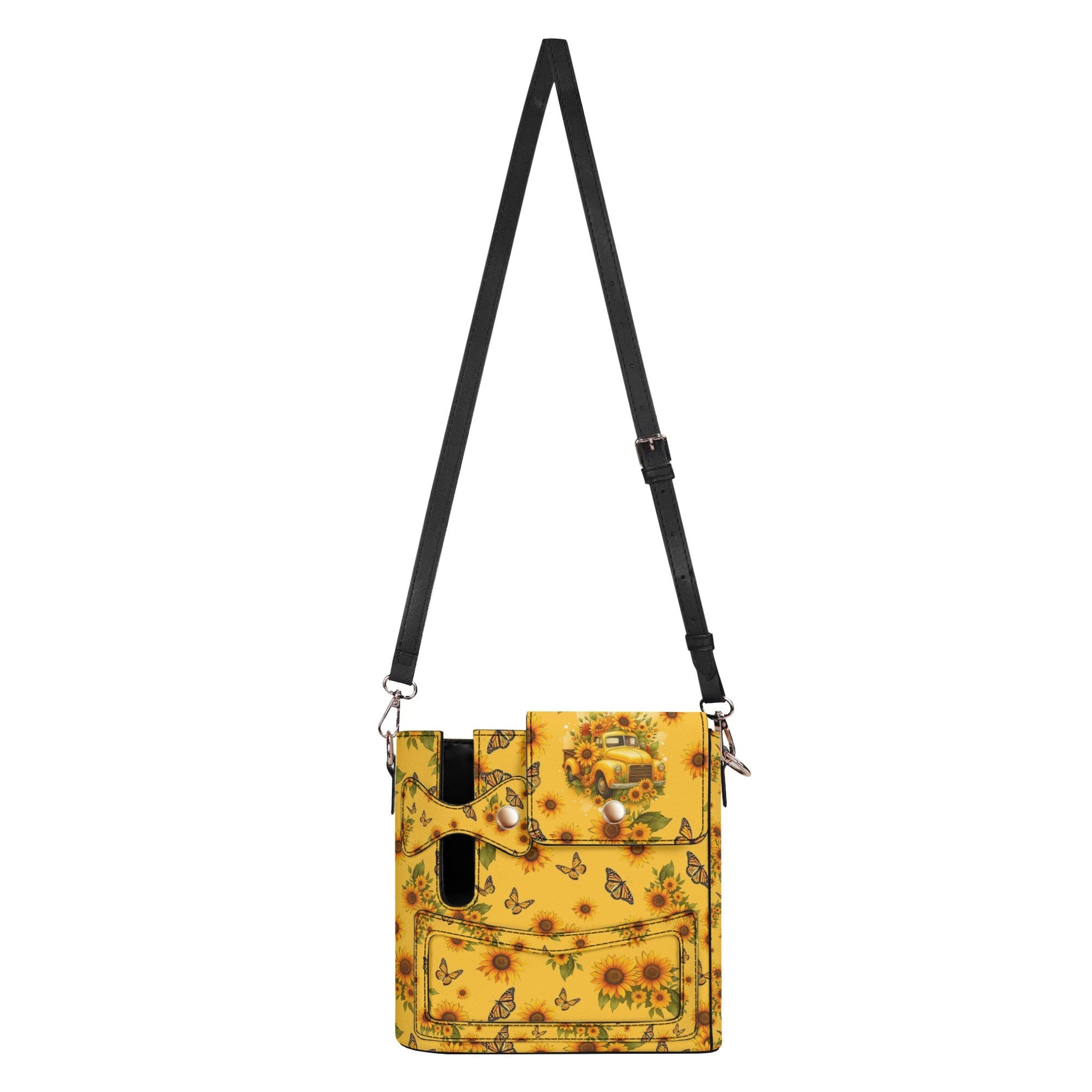 Jesus Take The Wheel Sunflowers Leather Tumbler Storage Bag - Tyqy2308255