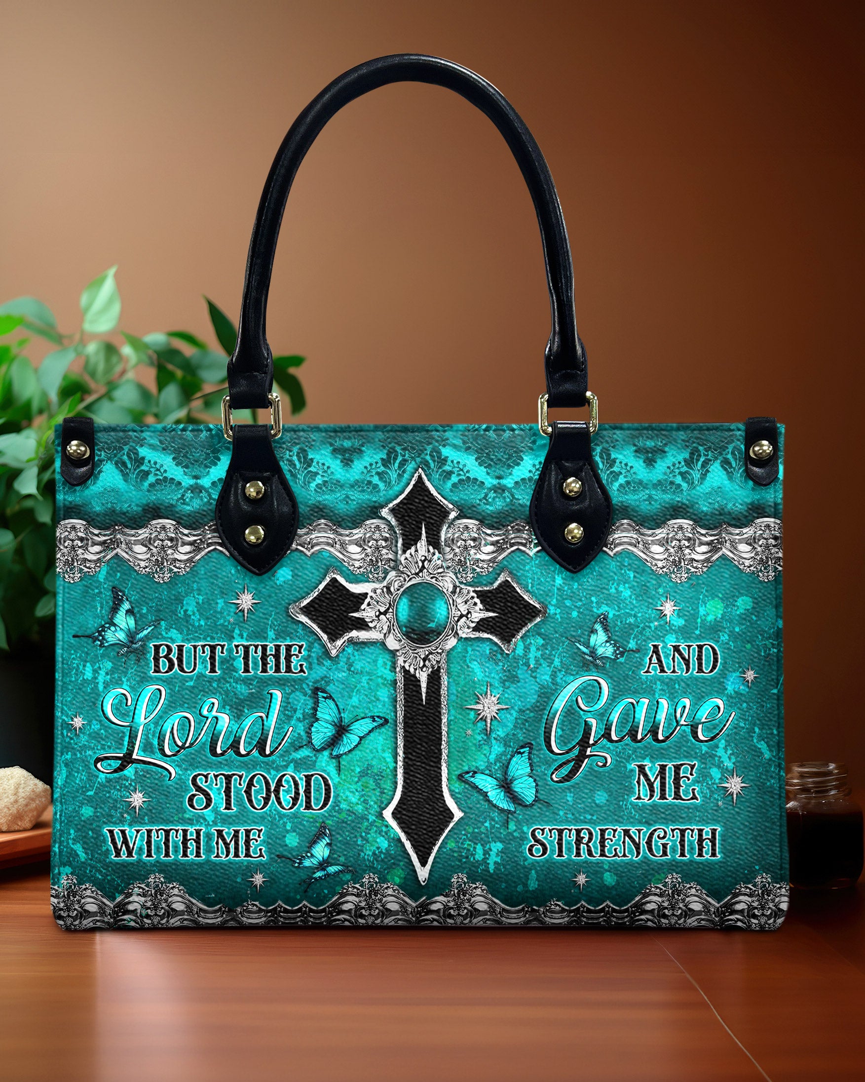 Lord Stood With Me Leather Handbag - Yhlt2506244
