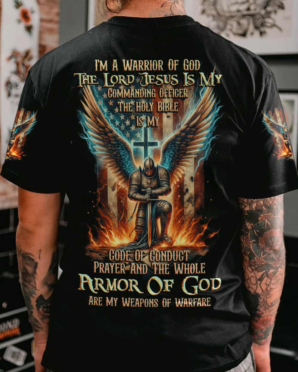 I'm A Warrior Of God Men's All Over Print Shirt - Tytd0411232