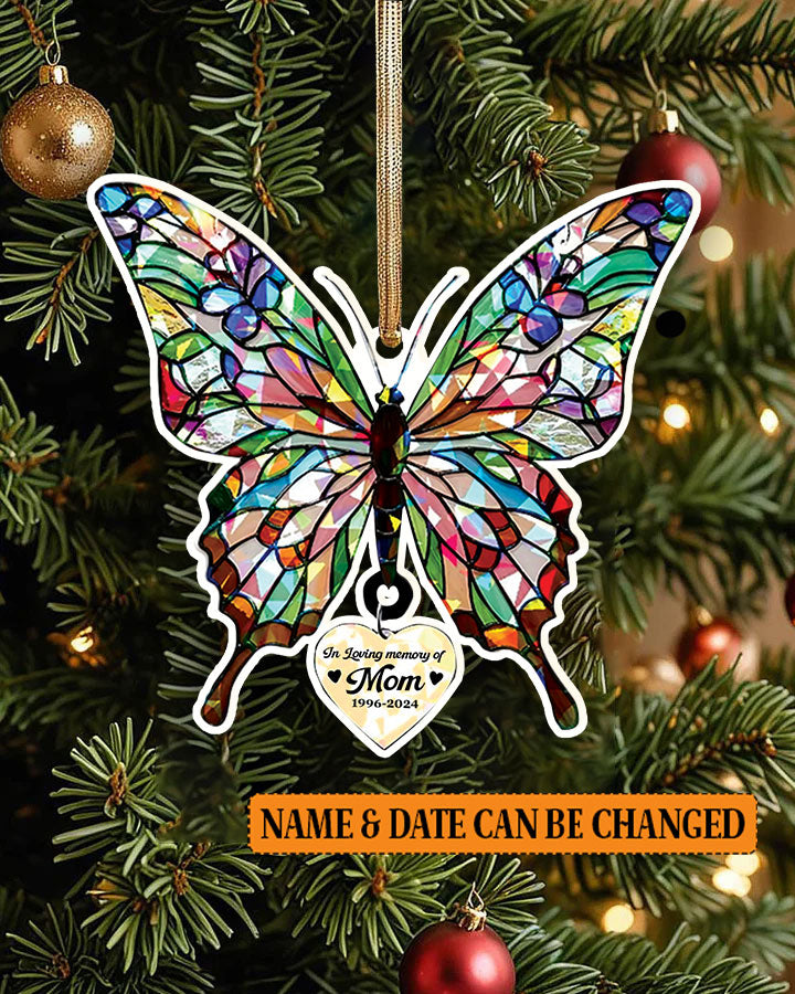 In Loving Of Memory Holographic Butterfly Ornament & Keychain - Yhhn1209255