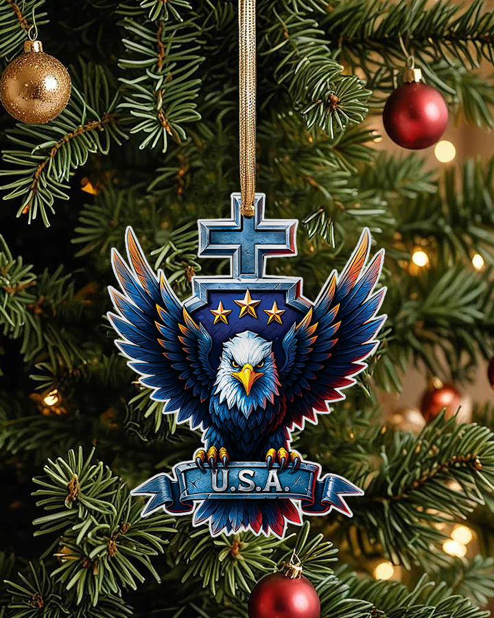 Usa Eagle Cross Ornament & Keychain - Yhhn1308254