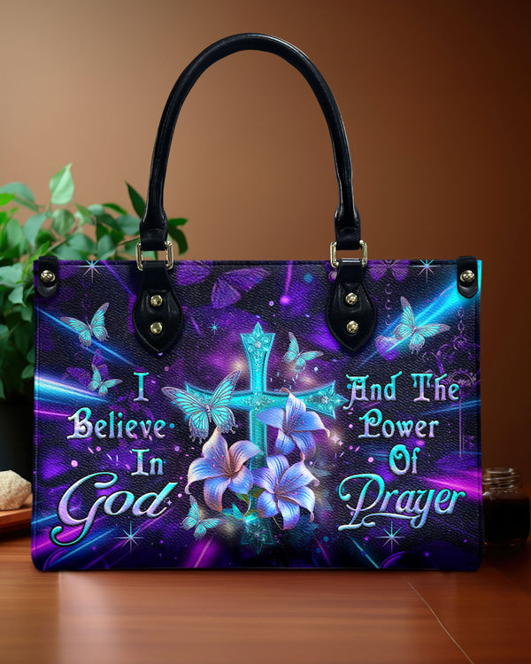 I Believe In God Leather Handbag - Yhlt2803241