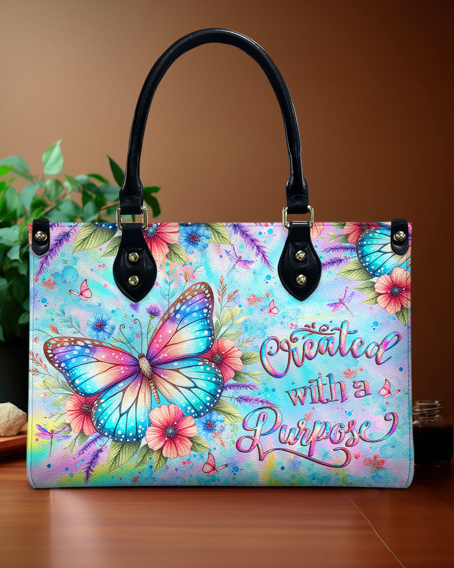 Created With A Purpose Leather Handbag - Yhlt1308243