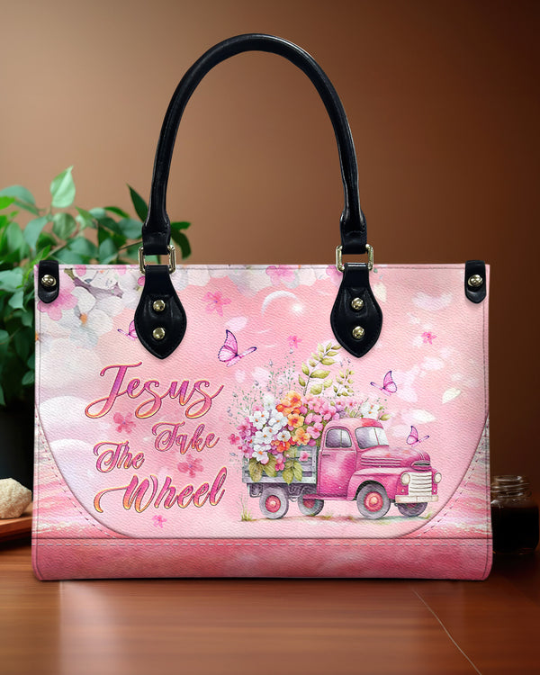 Jesus Take The Wheel Leather Handbag - Yhlt2503241