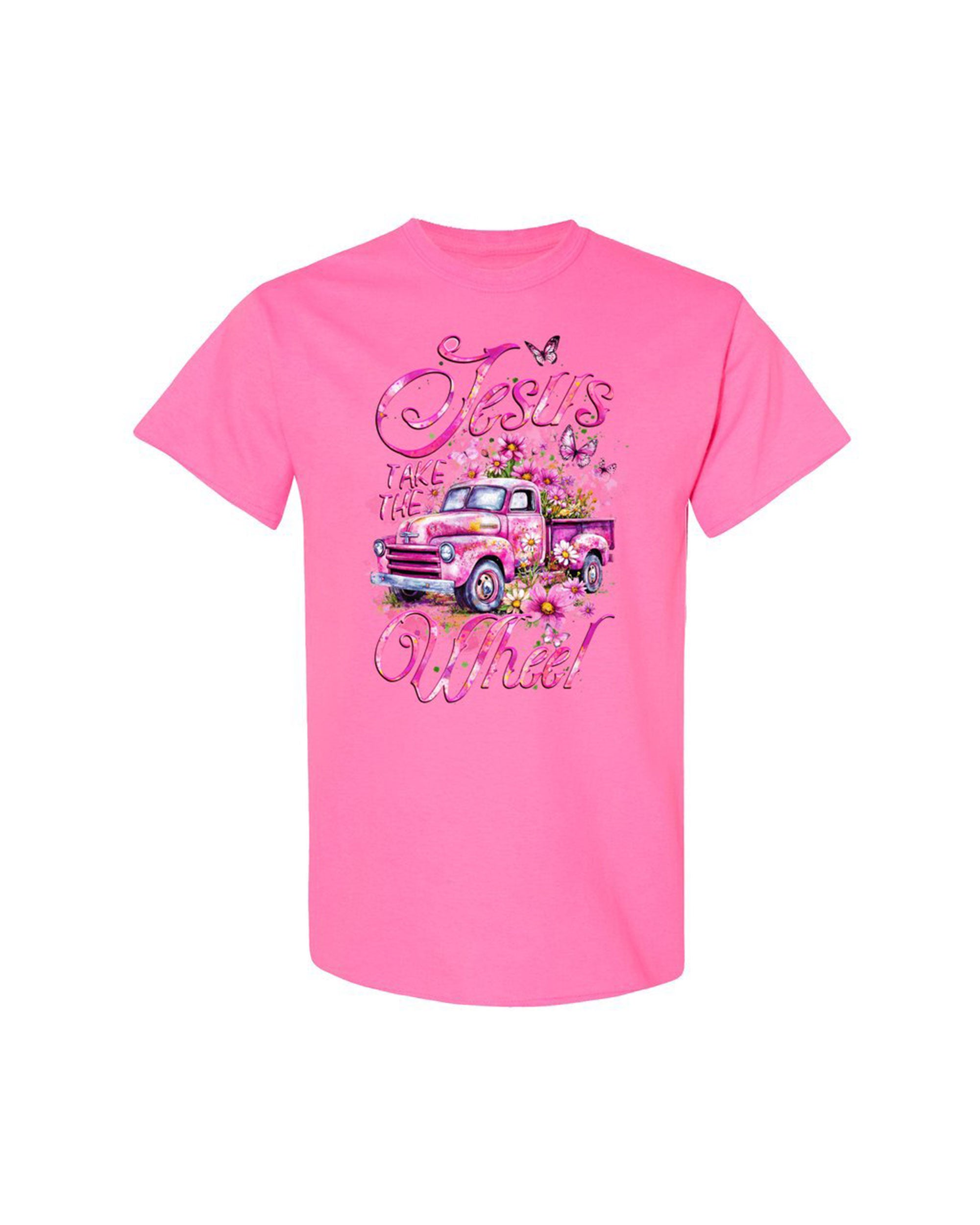 Jesus Take The Wheel Cotton Shirt - Tyqy1604254
