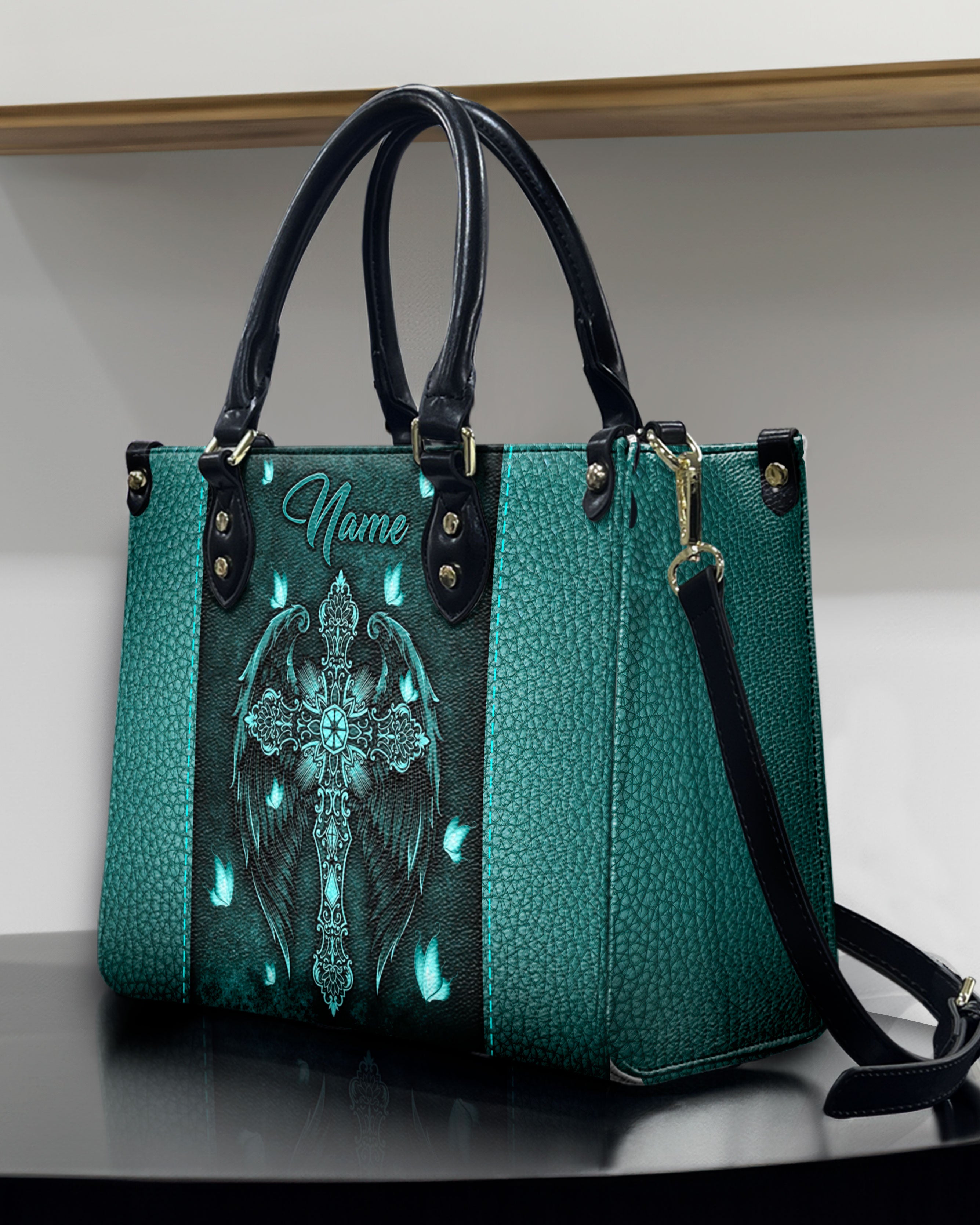 Cross Wings Leather Handbag - Tlnt2706243