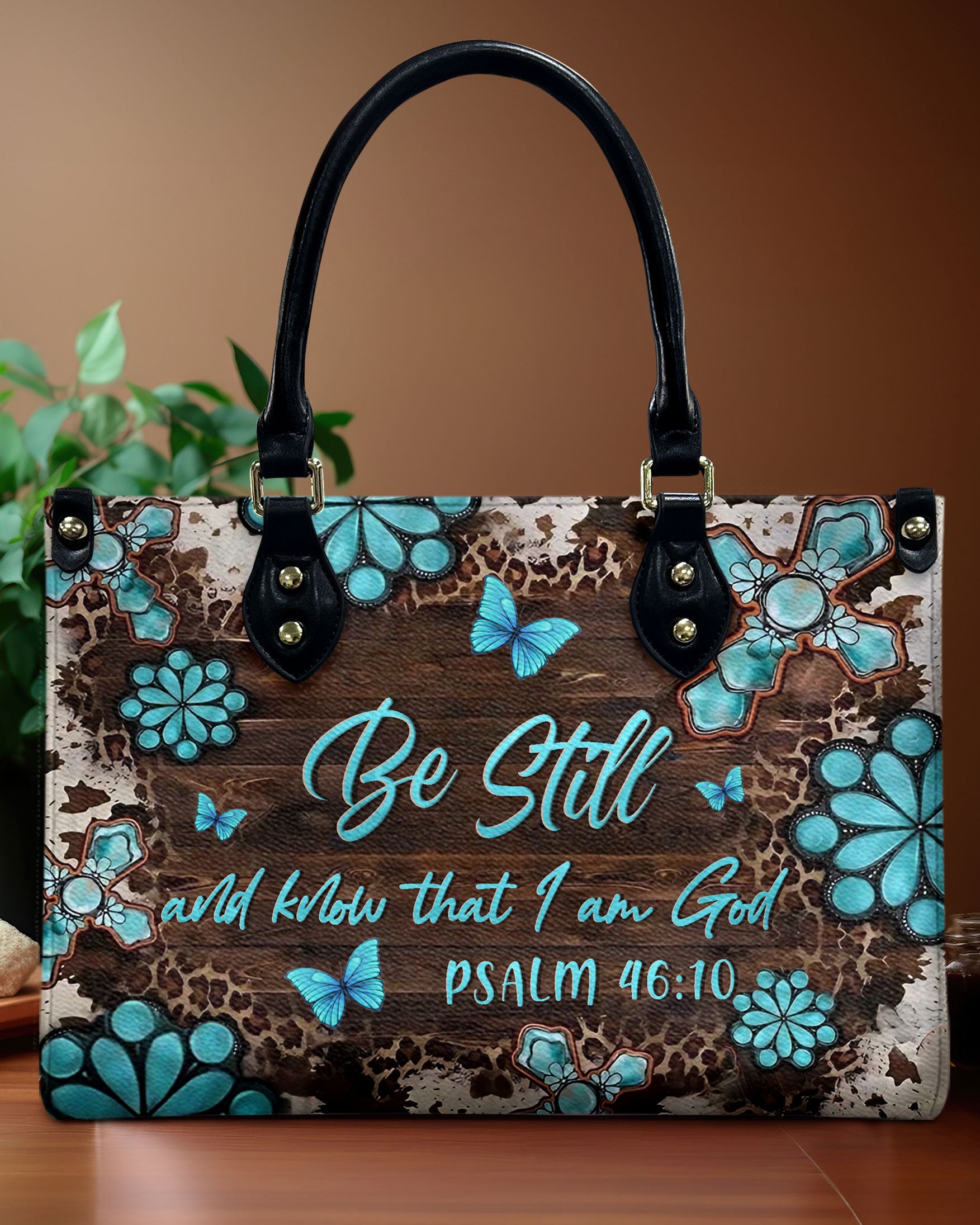 Be Still And Know That I Am God Leather Handbag - Yhln0307244
