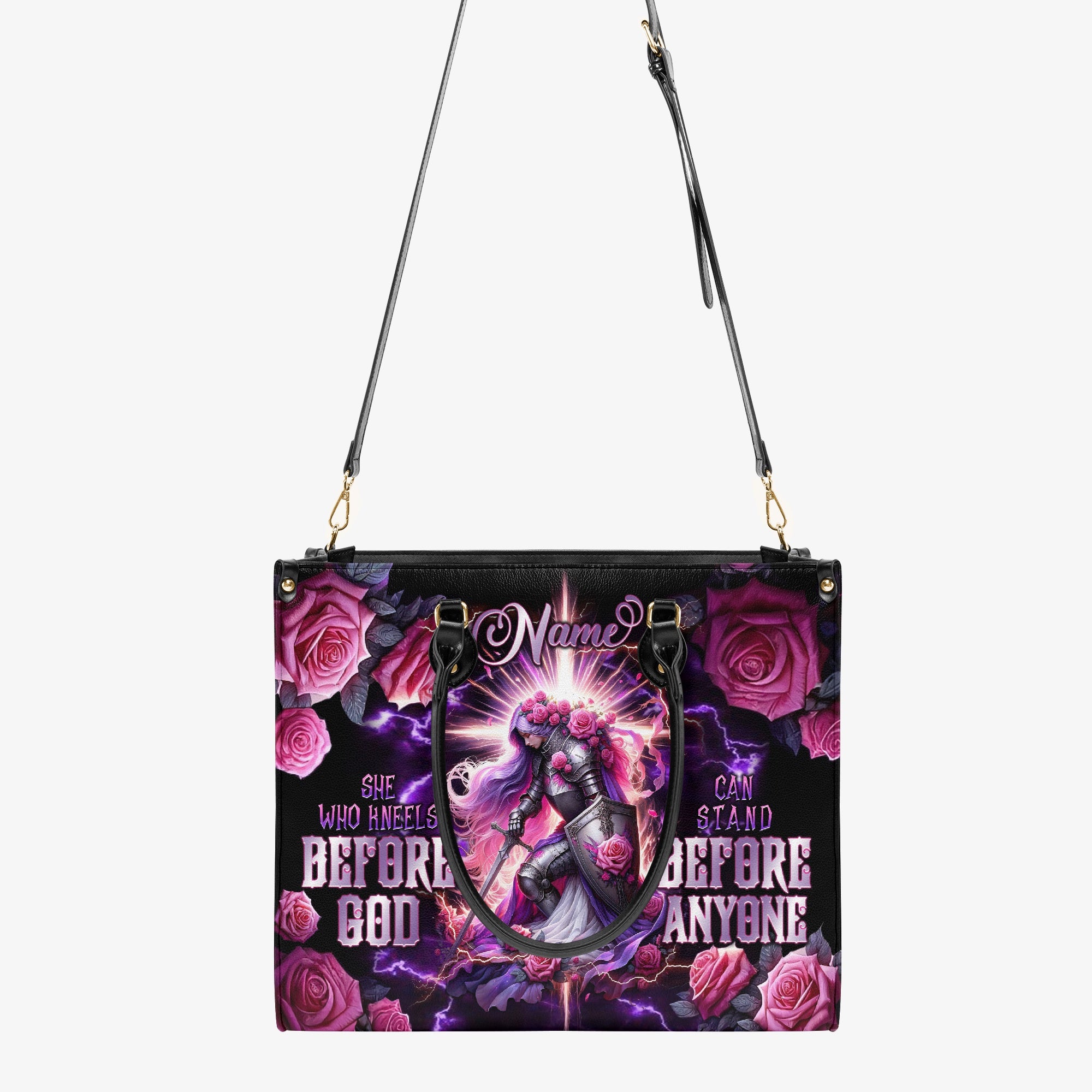 She Who Kneels Before God Leather Handbag - Tlnt2203241