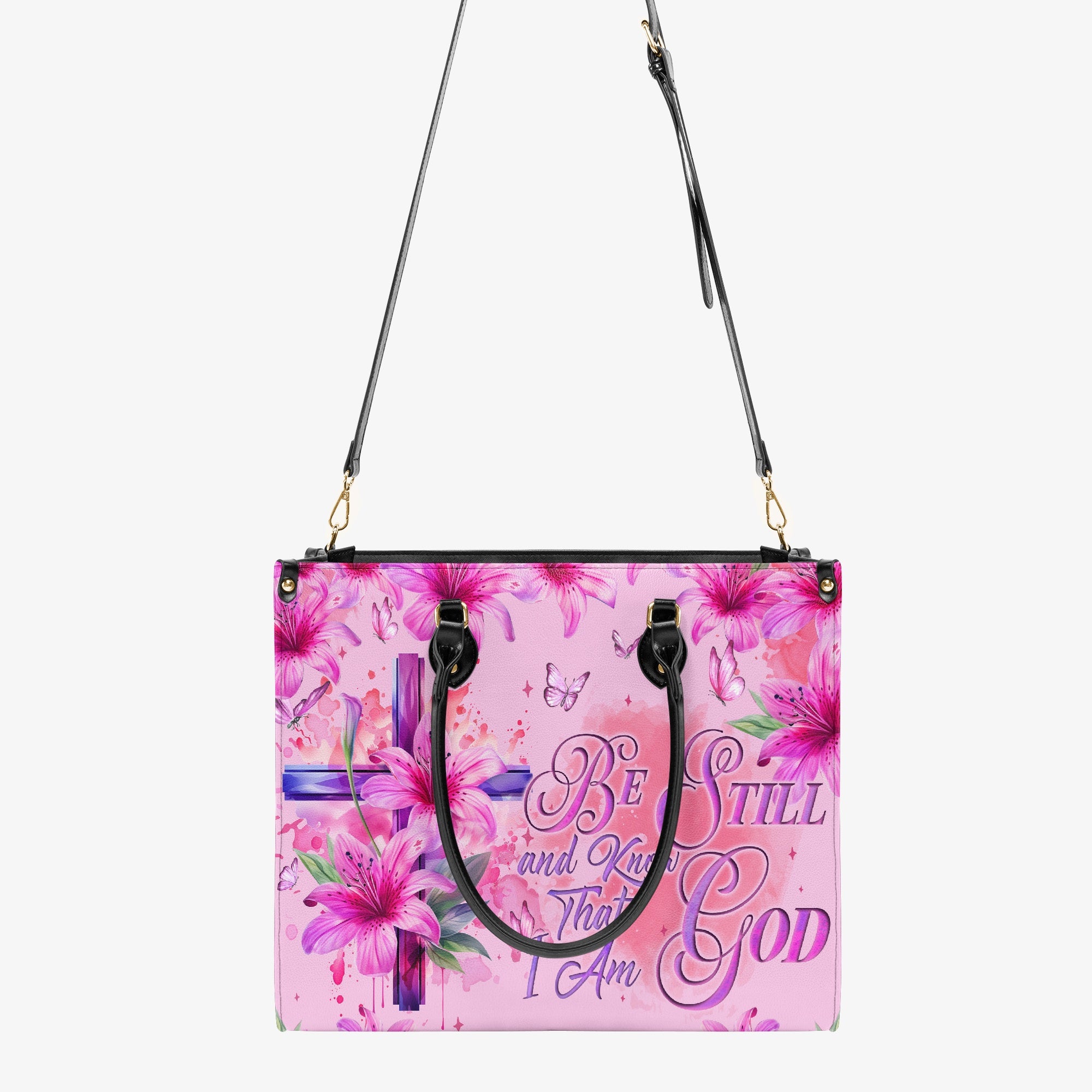 Be Still And Know That I Am God Leather Handbag - Tyqy0204244