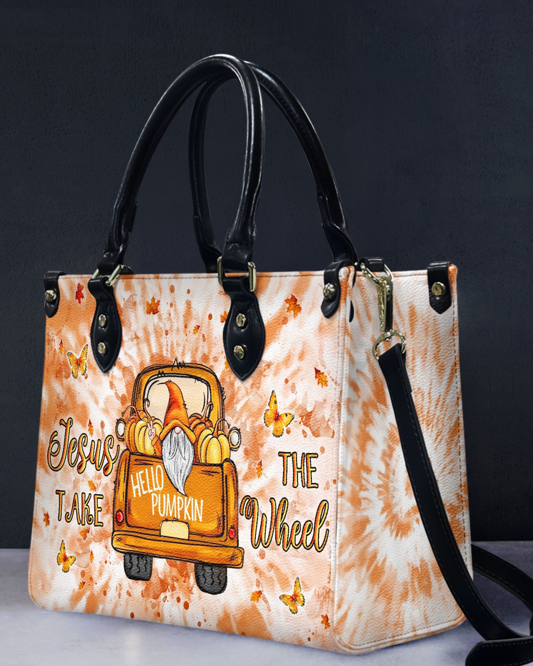 Jesus Take The Wheel Leather Handbag - Yhln1809244