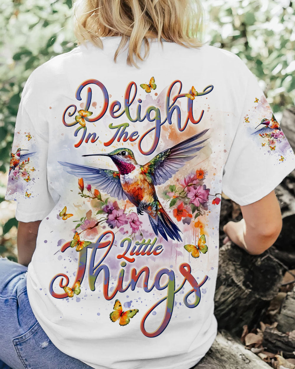 Delight In The Little Things Hummingbird Women's All Over Print Shirt - Tlnt1101243