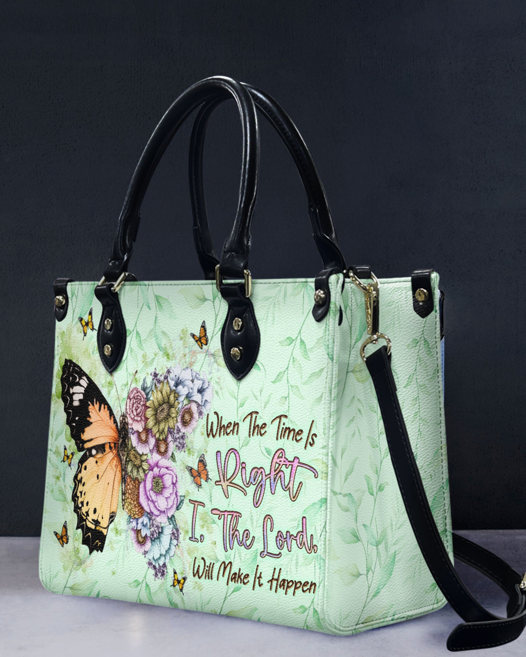 When The Time Is Right Leather Handbag - Yhln2208244
