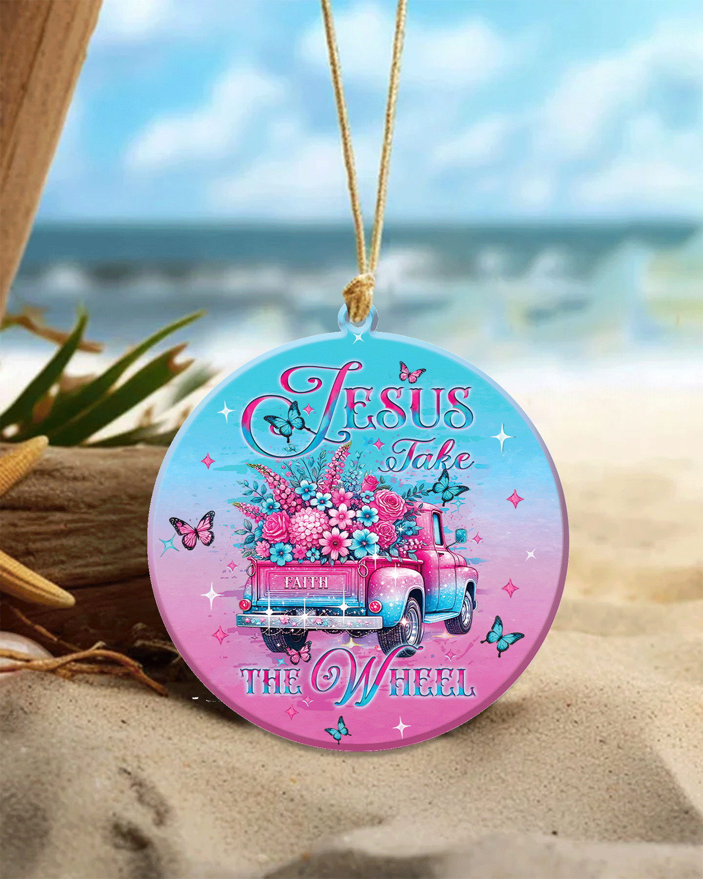 Jesus Take The Wheel Ornament & Keychain - Yhlt2808257