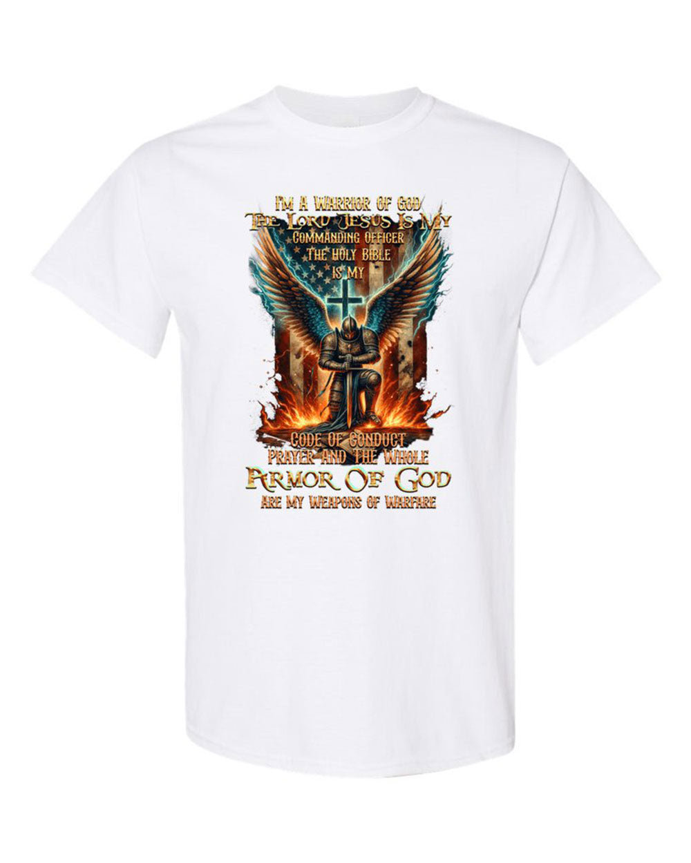 I'm A Warrior Of God Cotton Shirt - Tytd041123