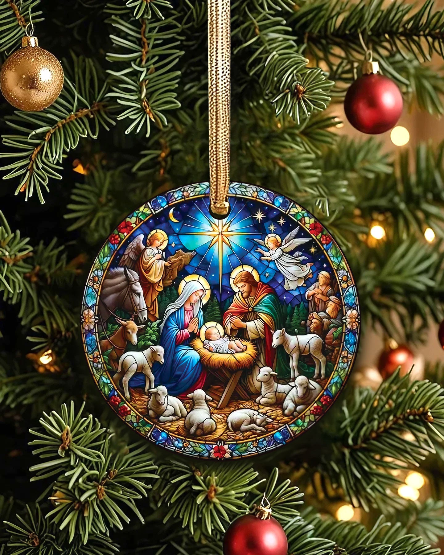 Nativity Scene Ornament & Keychain - Yhlt2209255