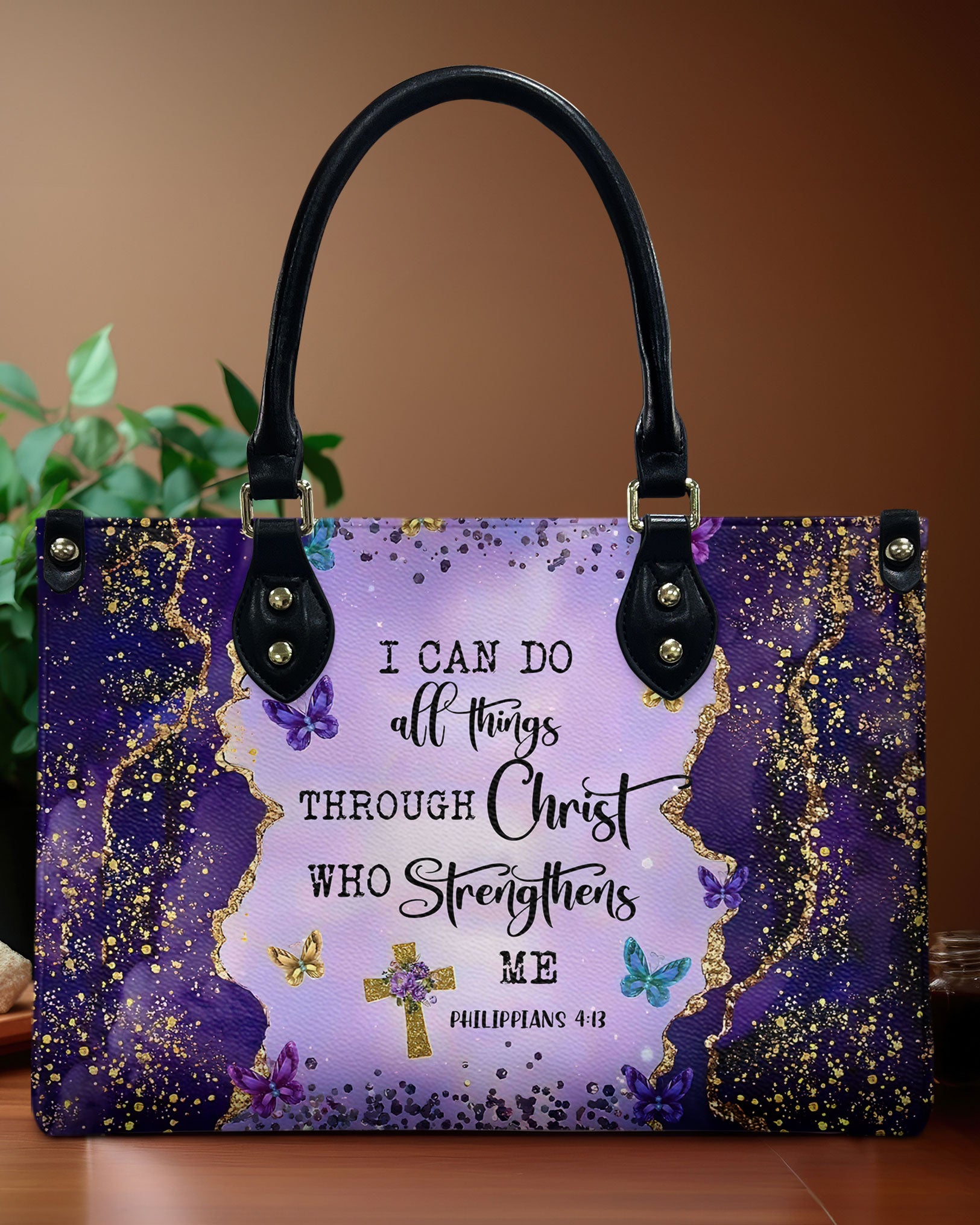 I Can Do All Things Leather Handbag - Tltr1607244