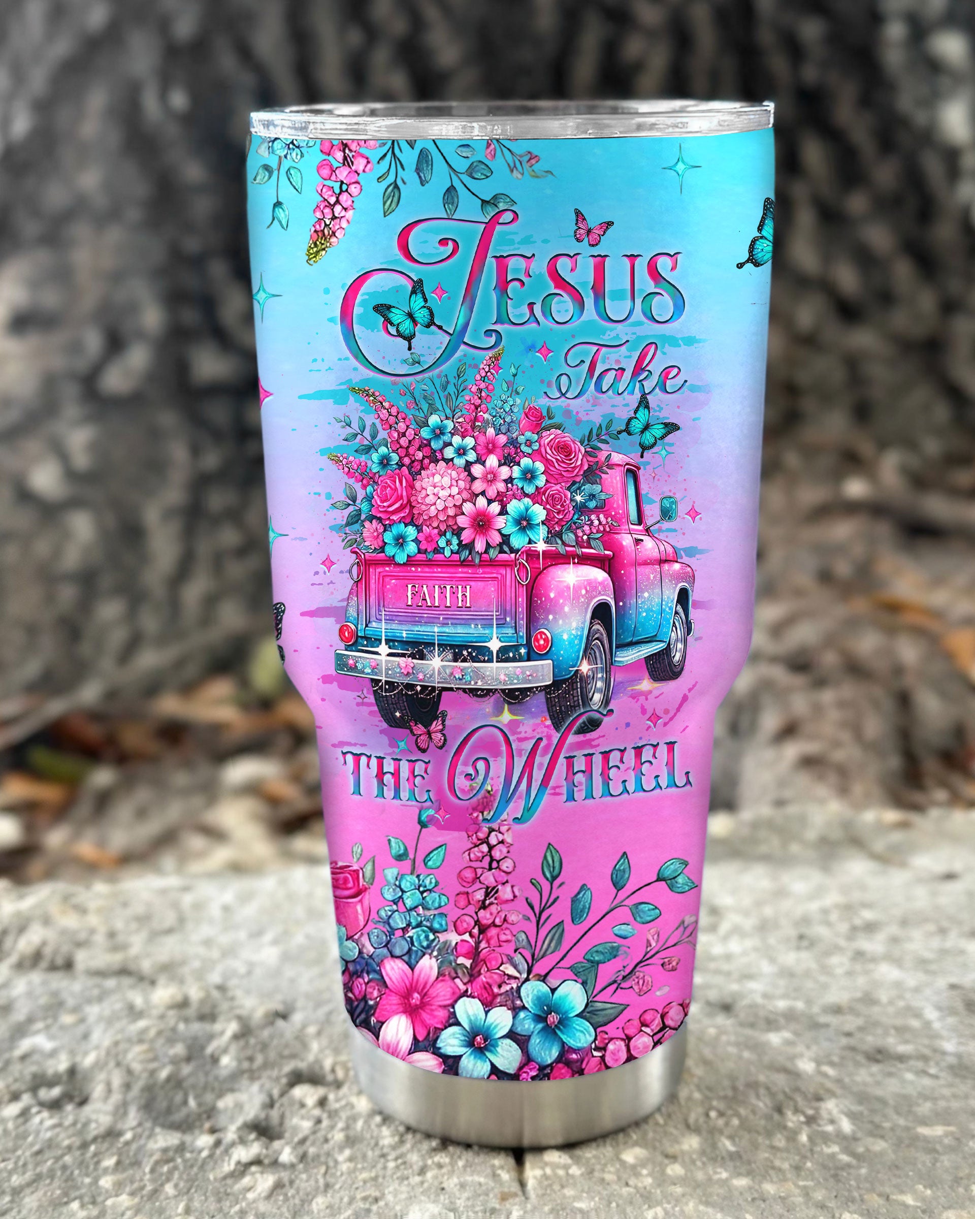 Jesus Take The Wheel Tumbler - Yhlt0409254