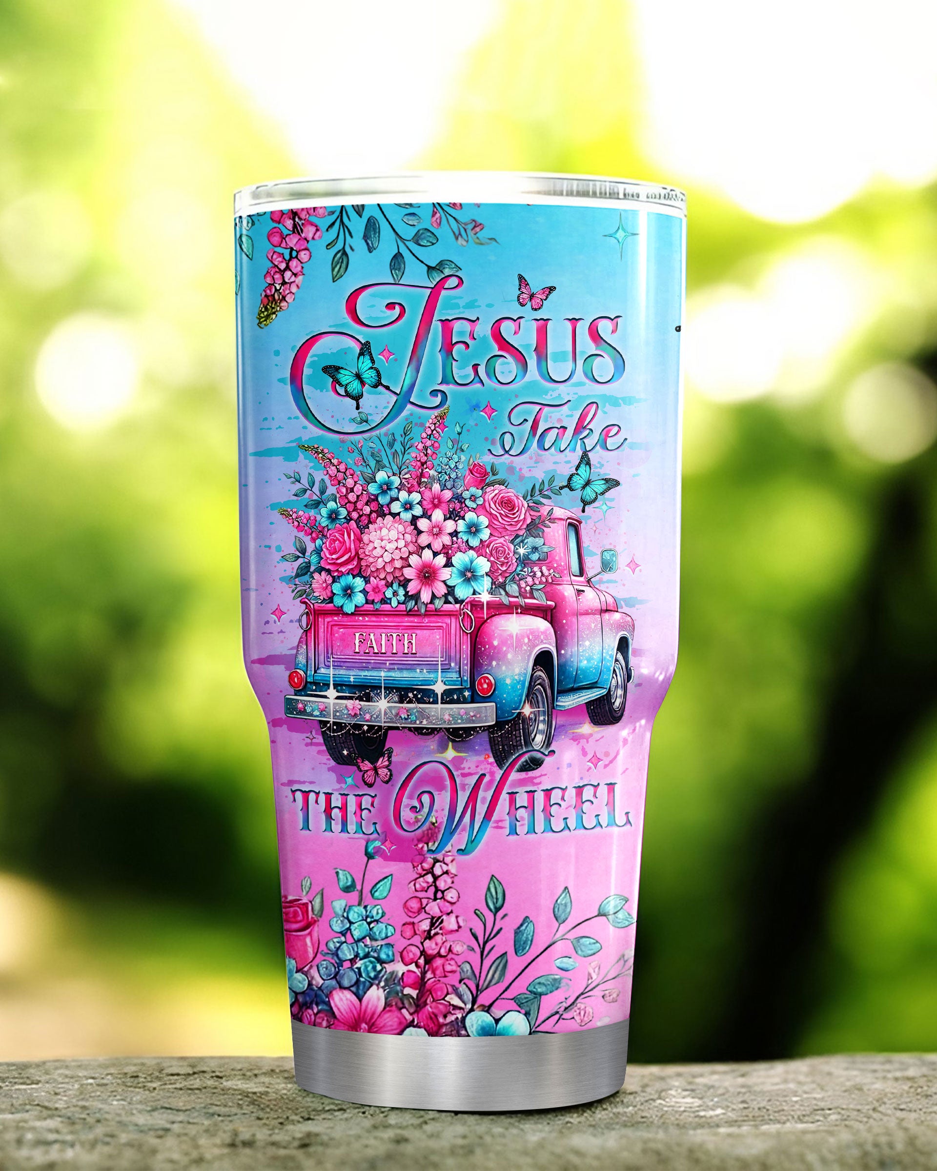 Jesus Take The Wheel Tumbler - Yhlt0409254