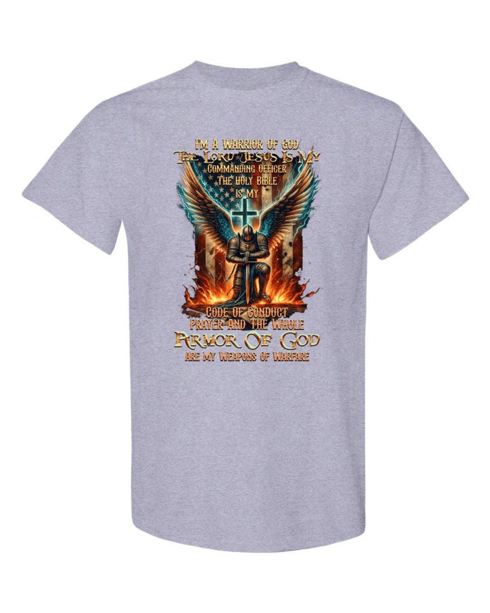 I'm A Warrior Of God Cotton Shirt - Tytd041123