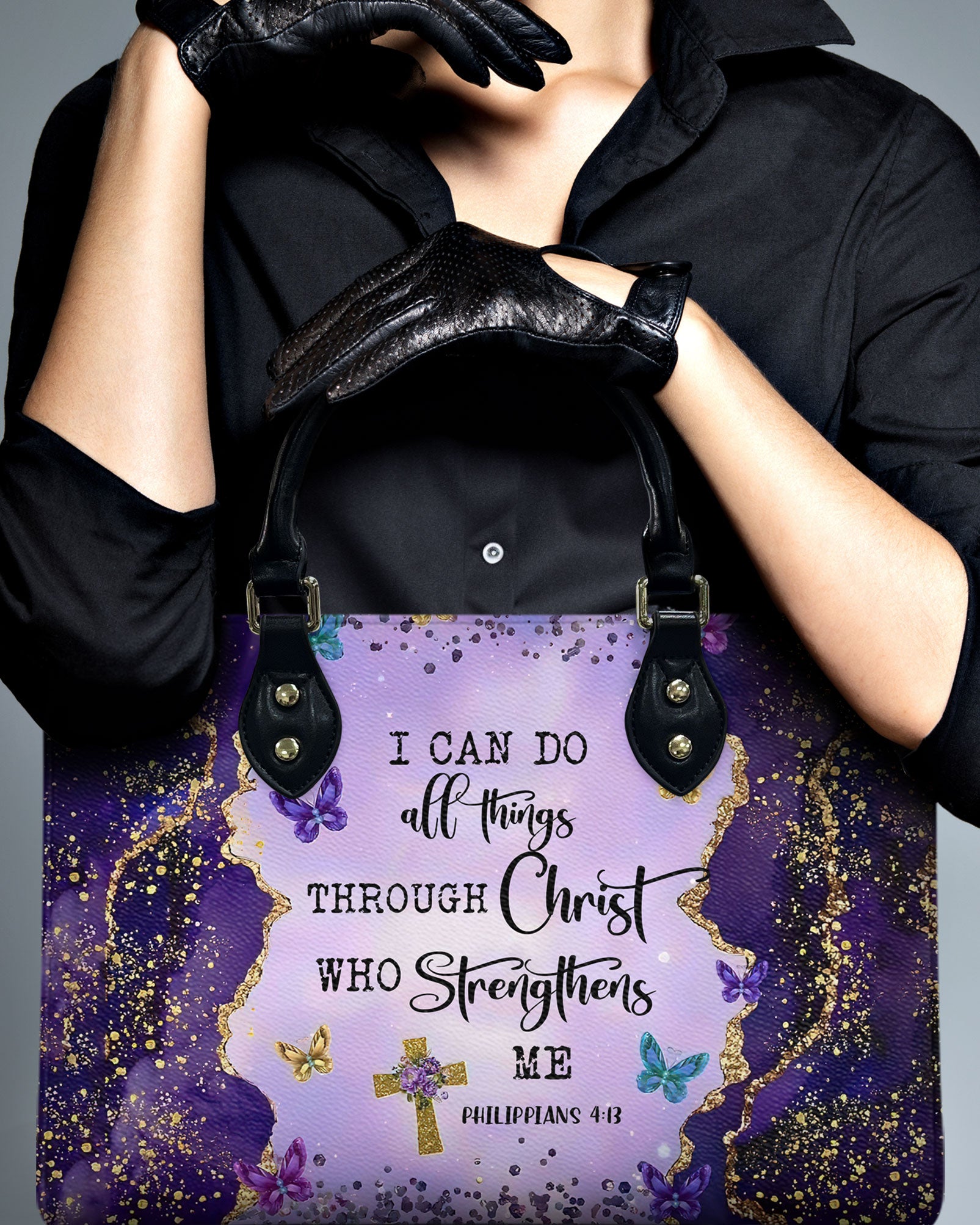 I Can Do All Things Leather Handbag - Tltr1607244