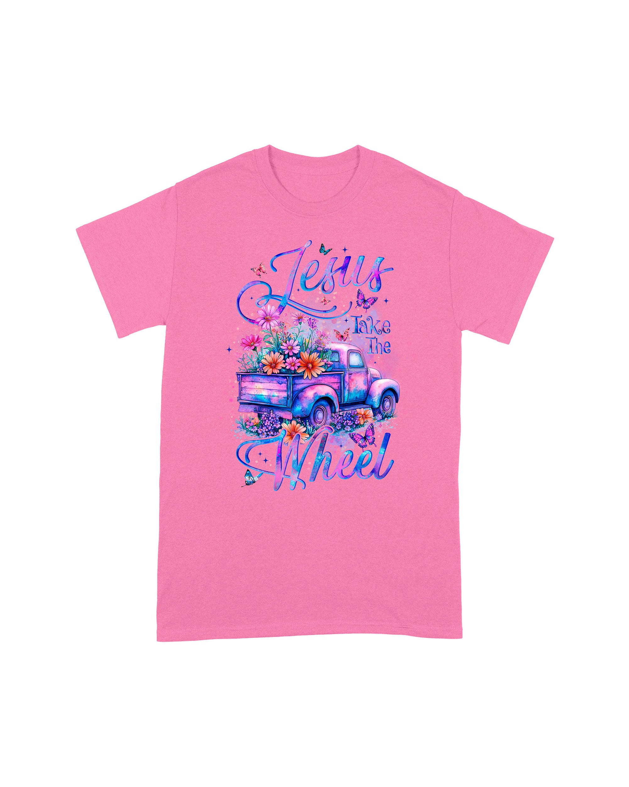 Jesus Take The Wheel Cotton Shirt - Tyqy1806253