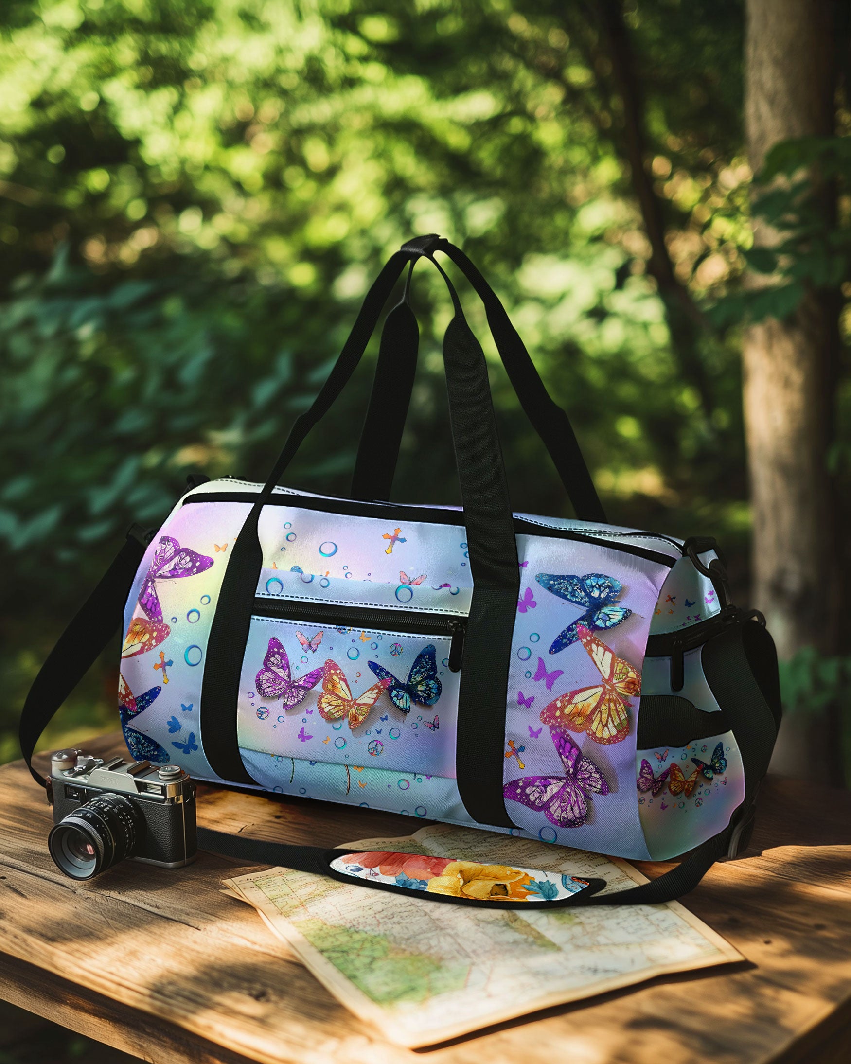 Faith Hope Love Butterfly Travelling Bag - Yhlt2508255