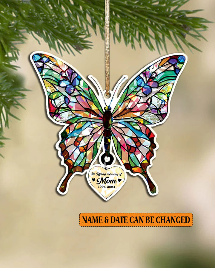 In Loving Of Memory Holographic Butterfly Ornament & Keychain - Yhhn1209255