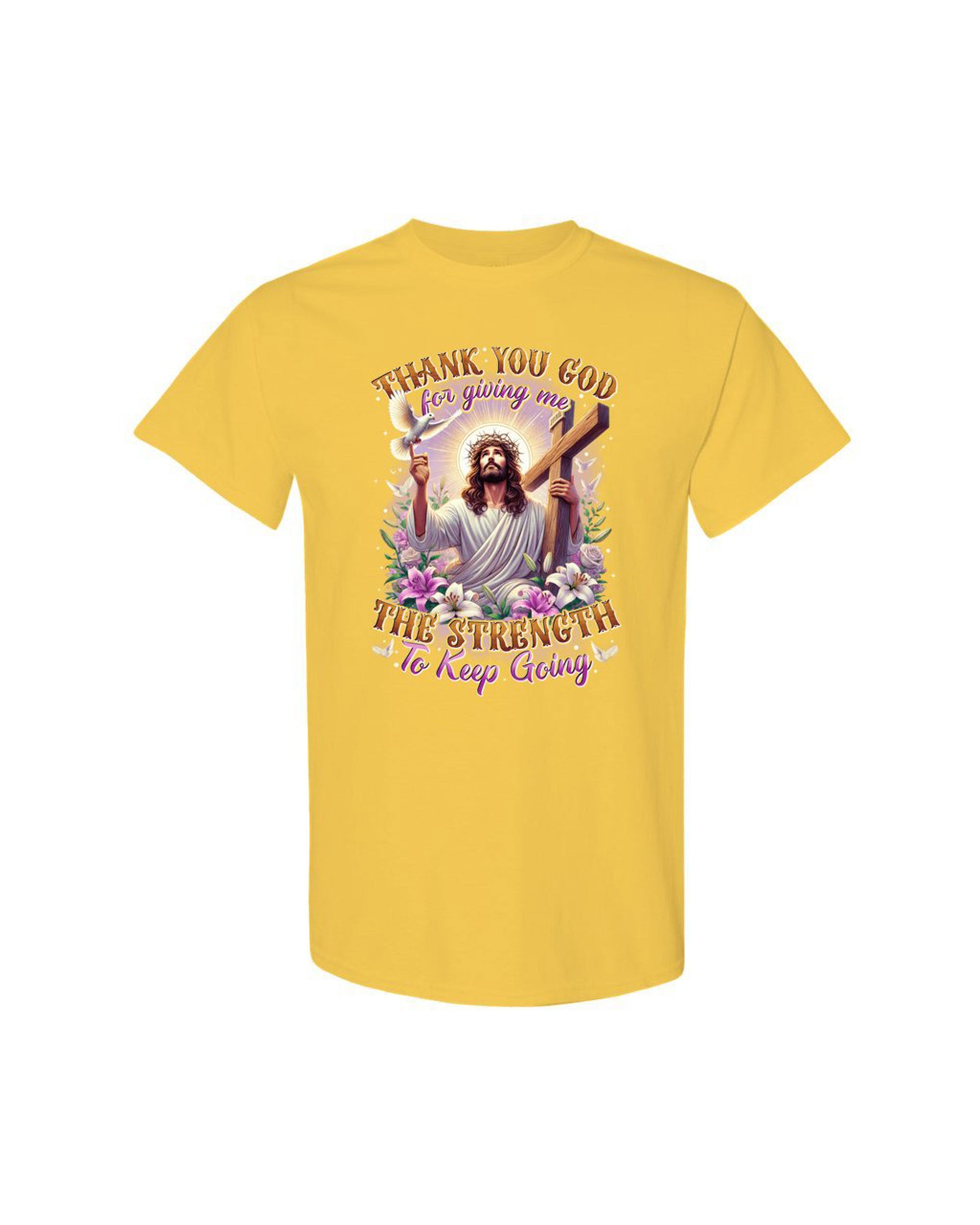 Thank You God Cotton Shirt - Tytd2403253