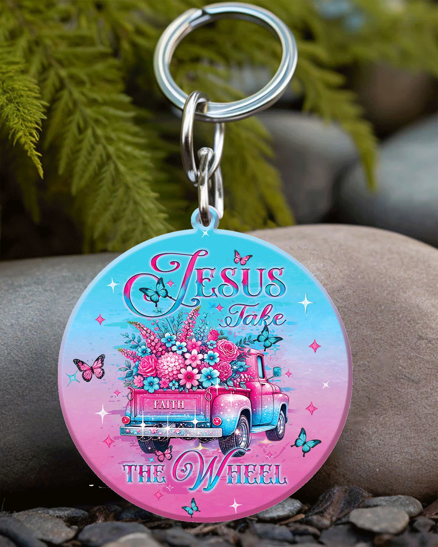 Jesus Take The Wheel Ornament & Keychain - Yhlt2808257