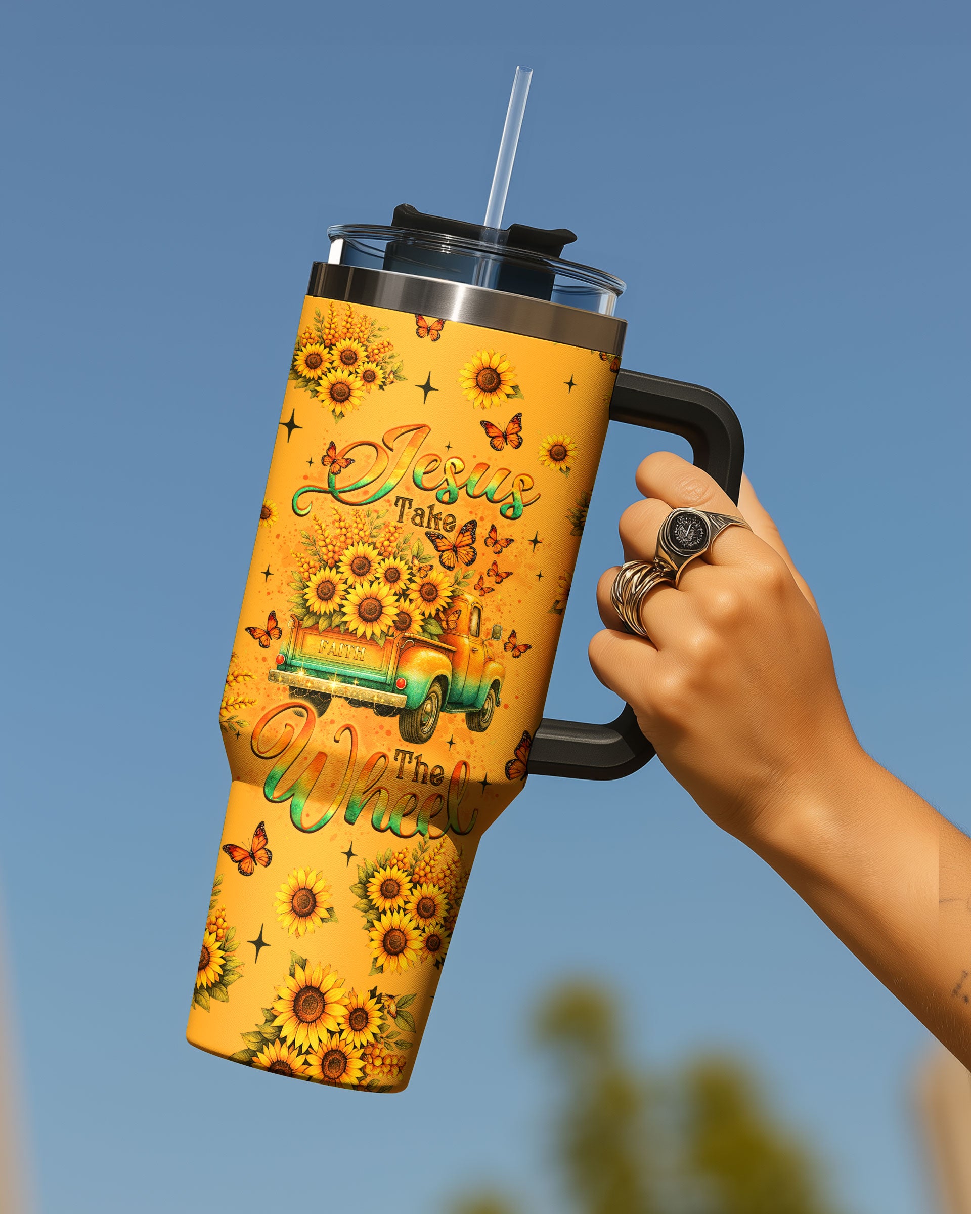 Jesus Take The Wheel Tumbler - Yhlt2309255