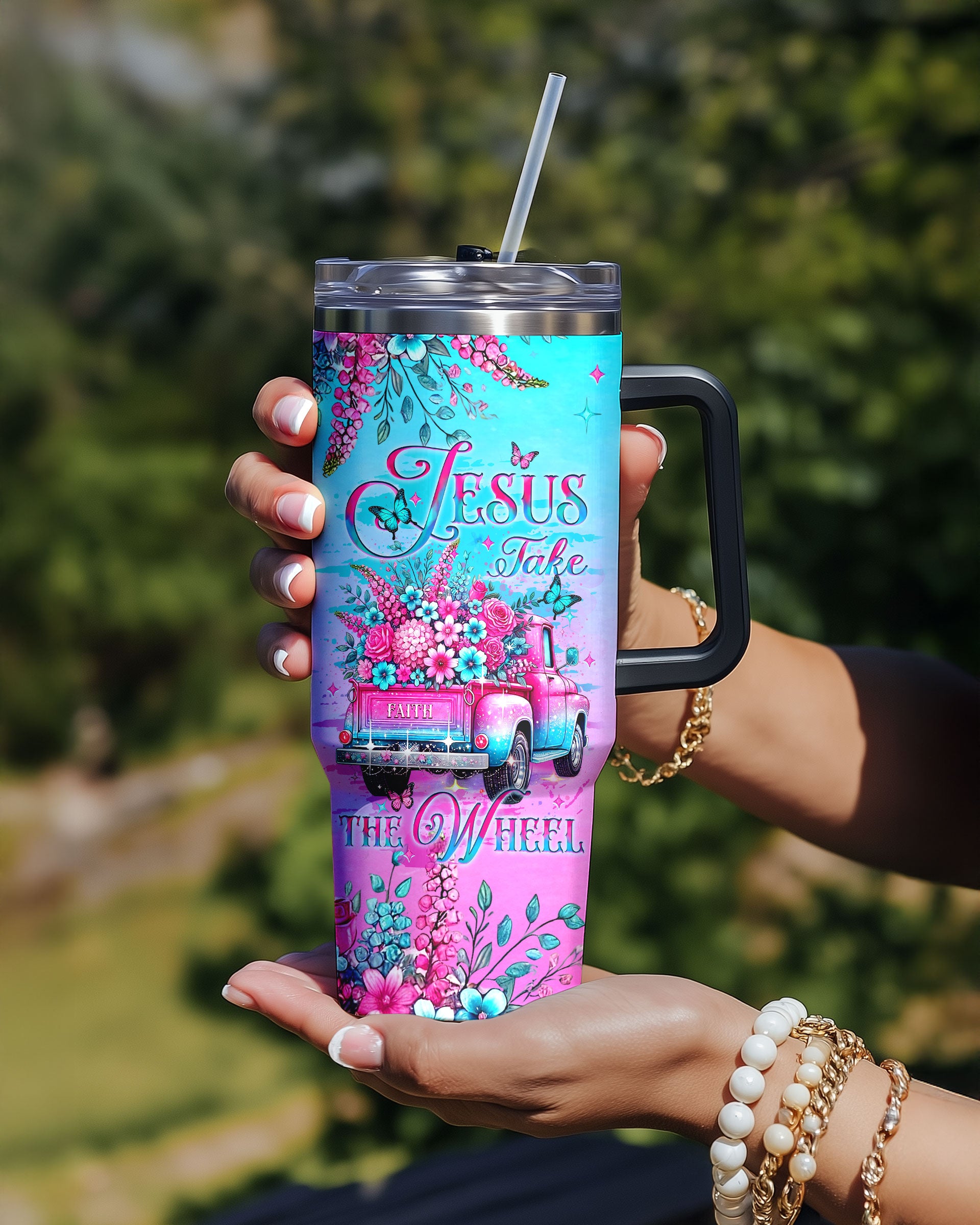Jesus Take The Wheel Tumbler - Yhlt0409254