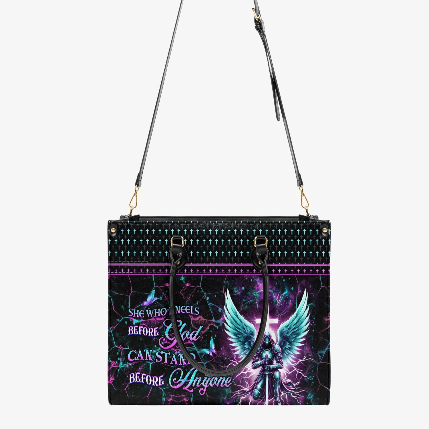 She Who Kneels Before God Leather Handbag - Yhdu2603243