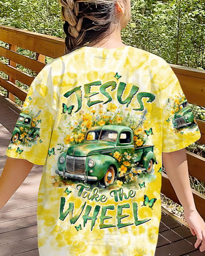 Jesus Take The Wheel Tie Dye Women's All Over Print Shirt - Tltw1201243