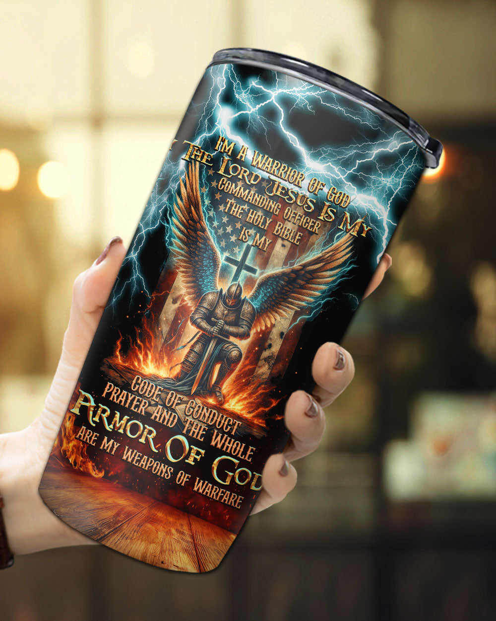 I'm A Warrior Of God Tumbler - Tytd041123