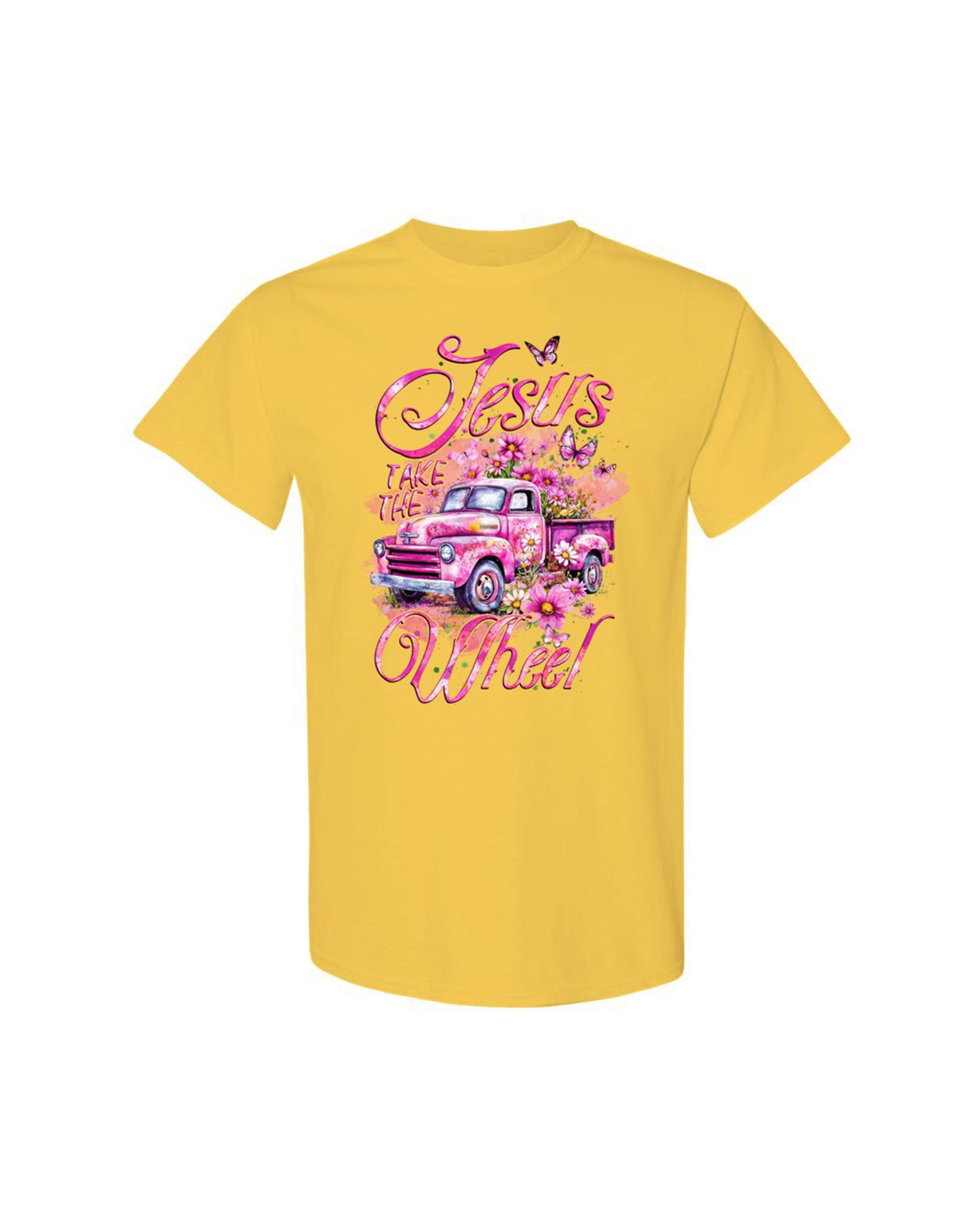 Jesus Take The Wheel Cotton Shirt - Tyqy1604254