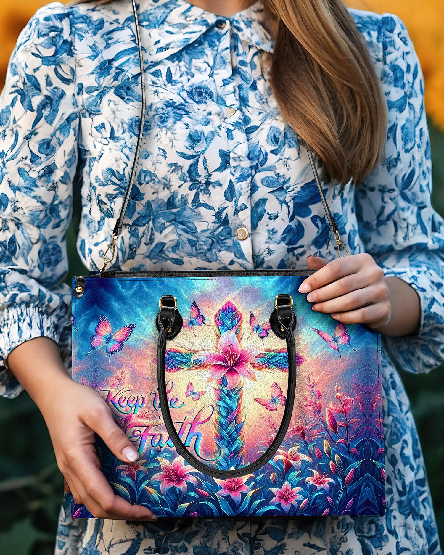 Keep The Faith Leather Handbag - Yhlt3005241