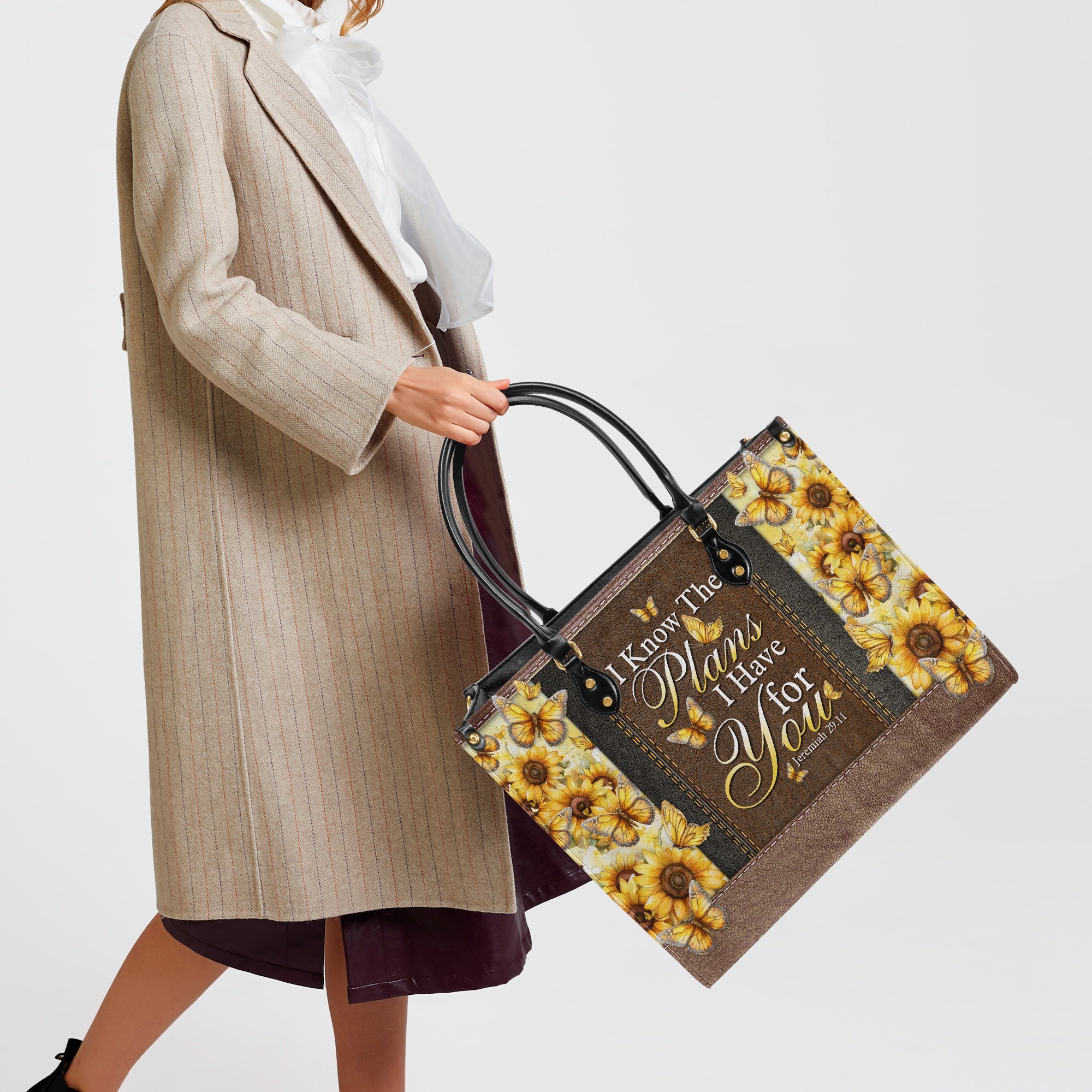 I Know The Plans I Have For You Leather Handbag - Tytd0404242