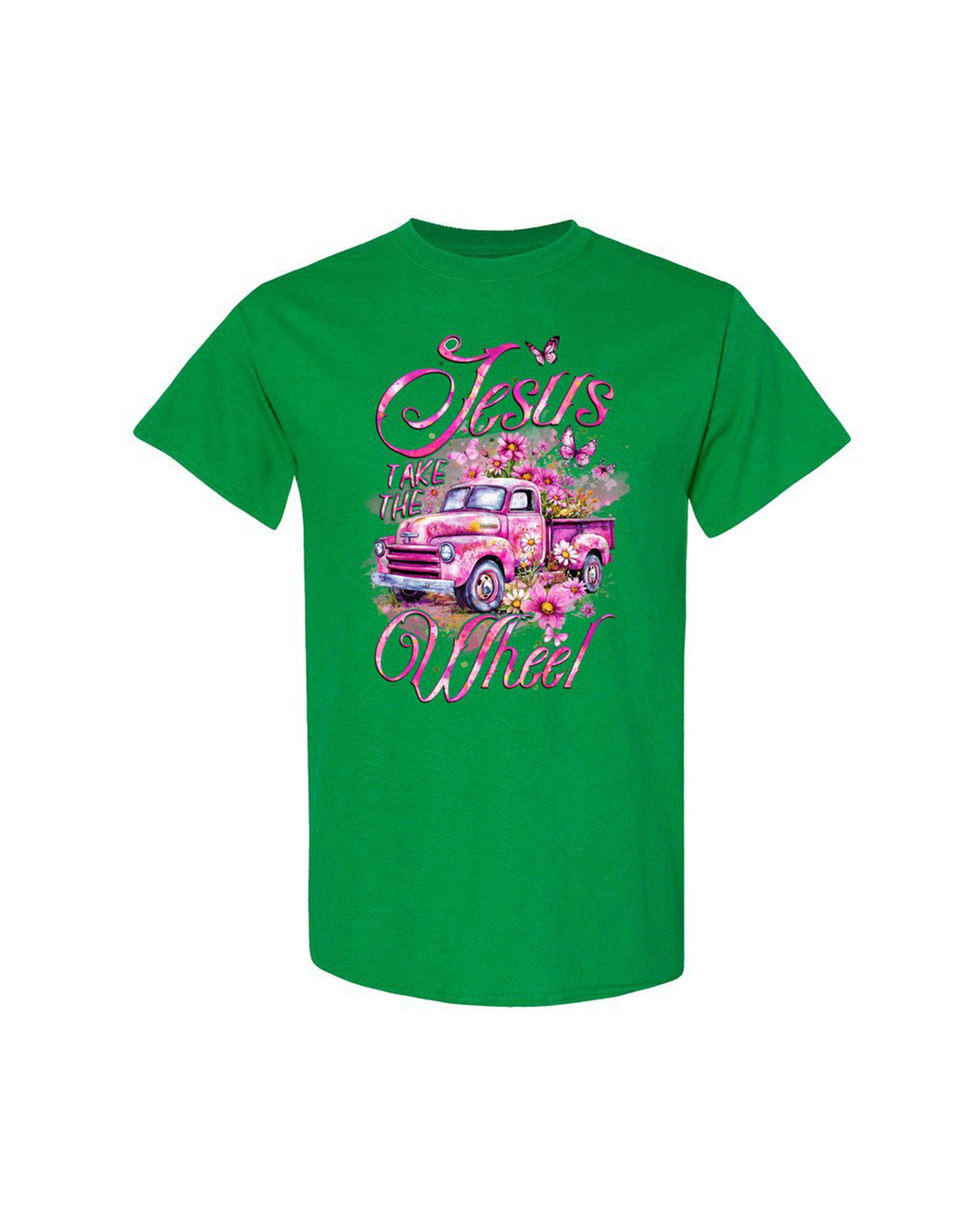 Jesus Take The Wheel Cotton Shirt - Tyqy1604254