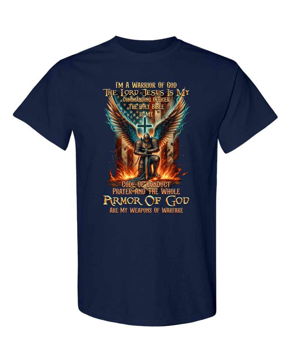 I'm A Warrior Of God Cotton Shirt - Tytd041123