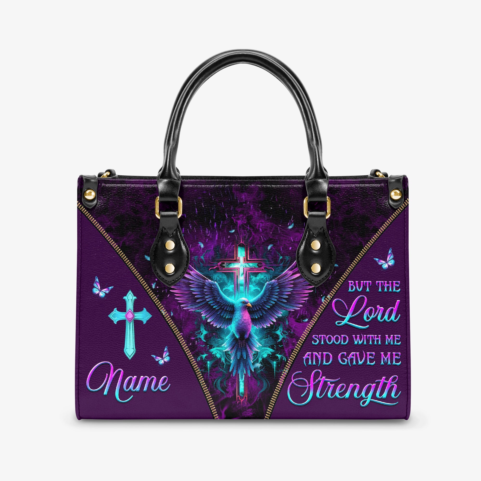 Lord Stood With Me Leather Handbag - Yhkd2703244