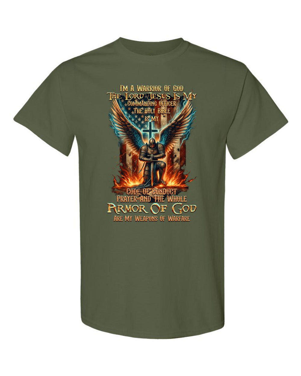 I'm A Warrior Of God Cotton Shirt - Tytd041123