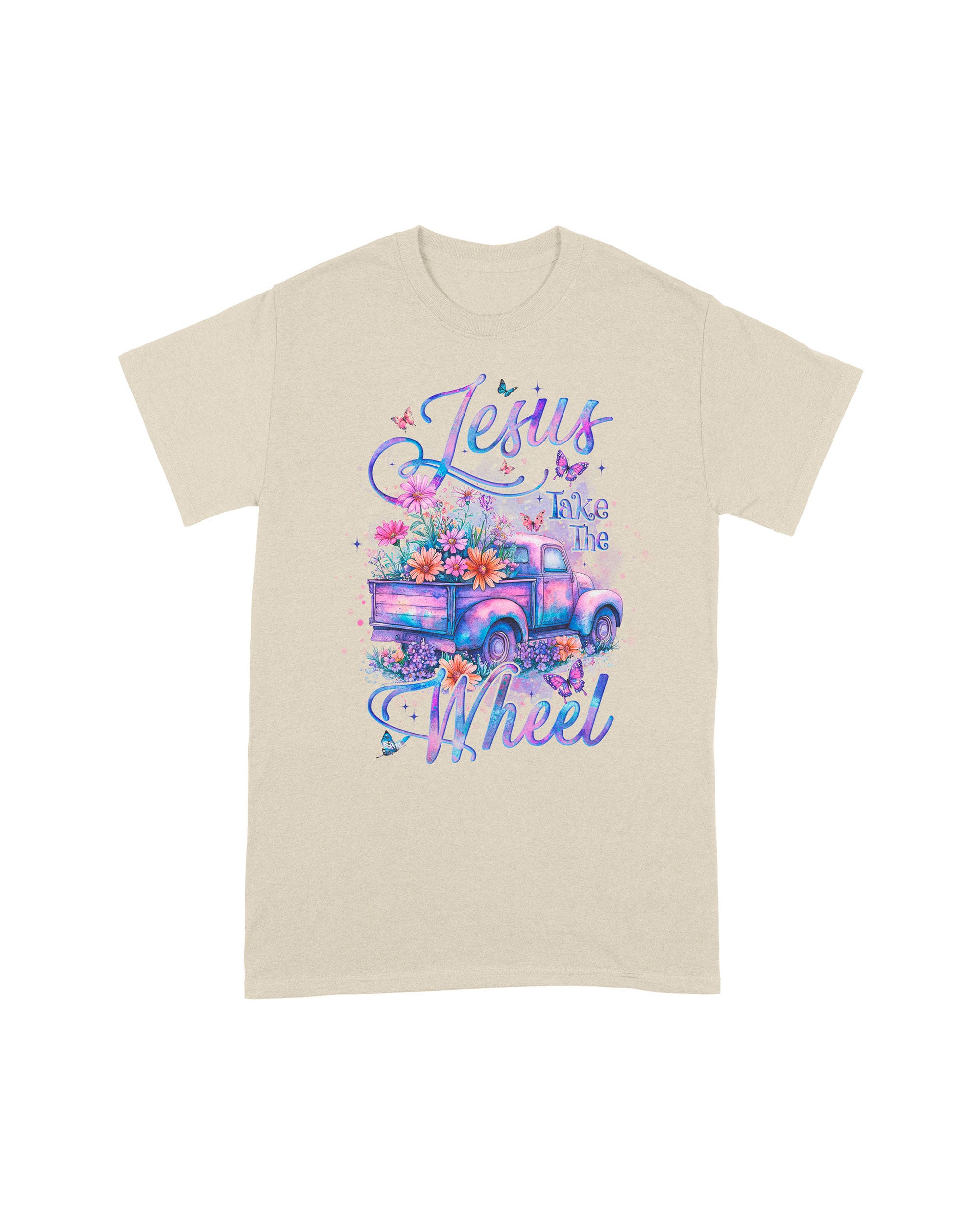Jesus Take The Wheel Cotton Shirt - Tyqy1806253