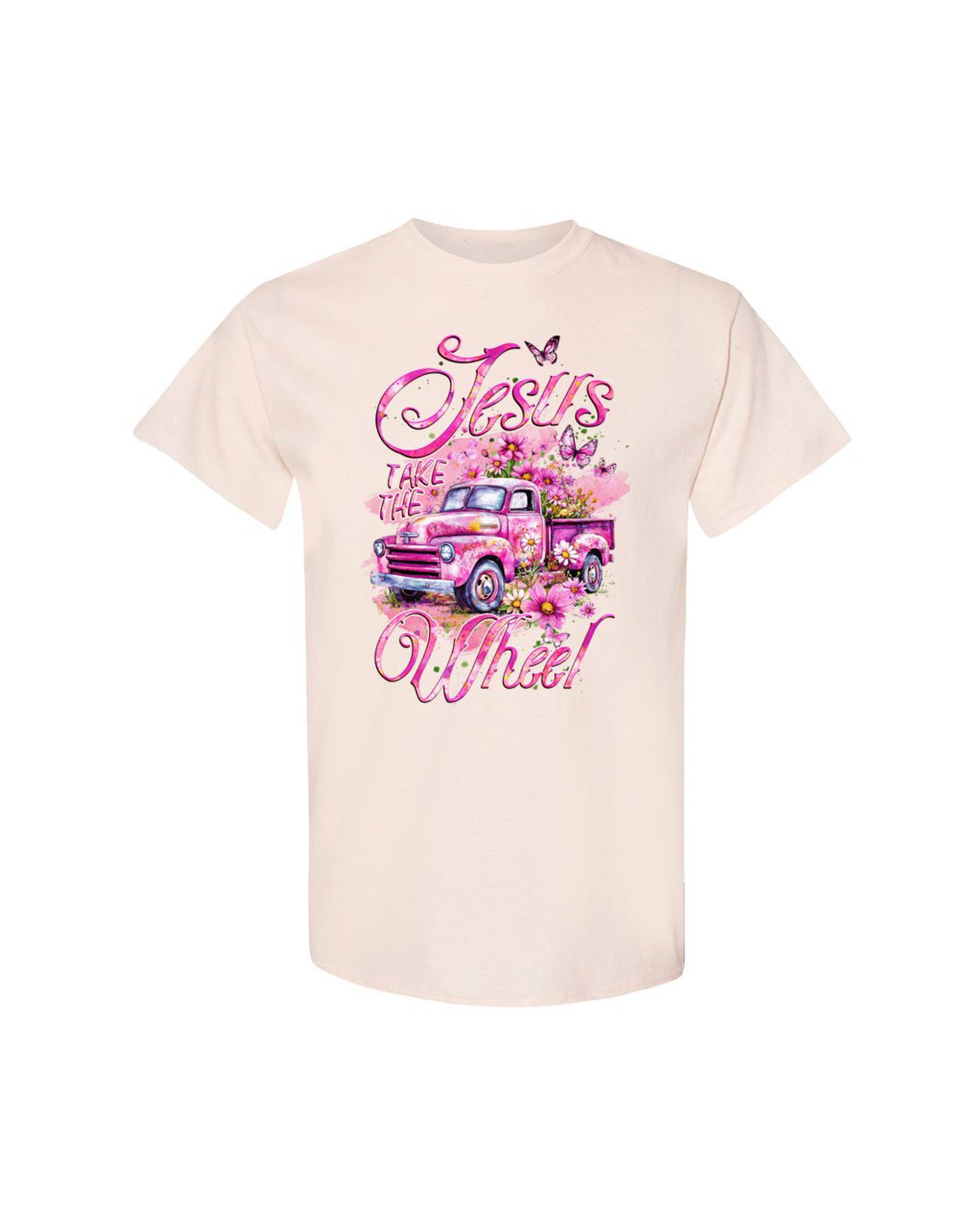 Jesus Take The Wheel Cotton Shirt - Tyqy1604254